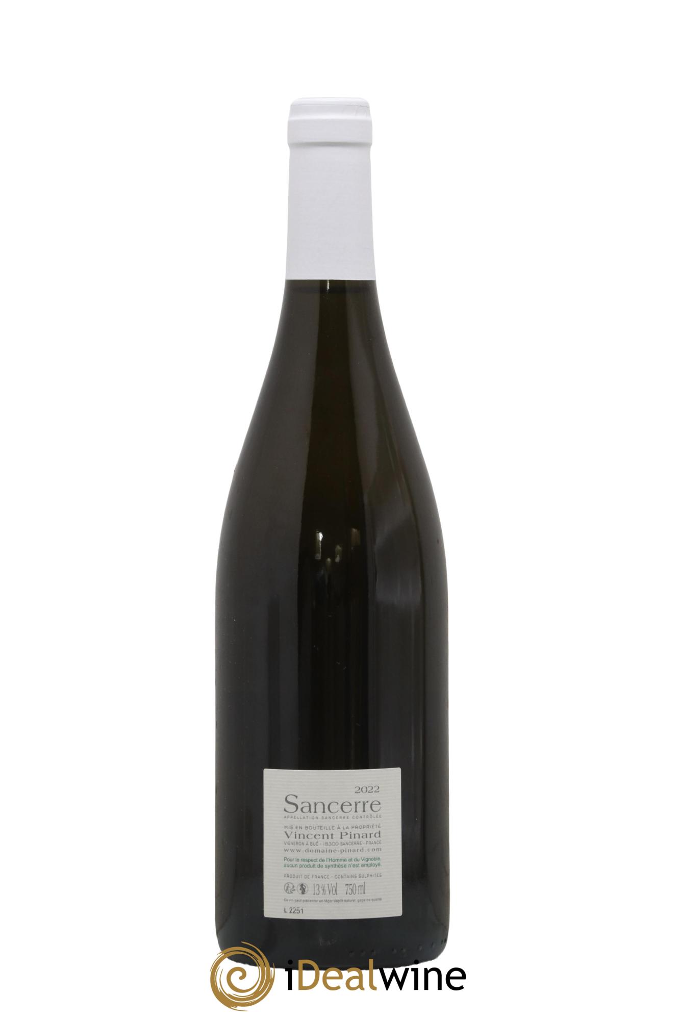 Sancerre Nuance Vincent Pinard 2022 - Lot de 1 bouteille - 1