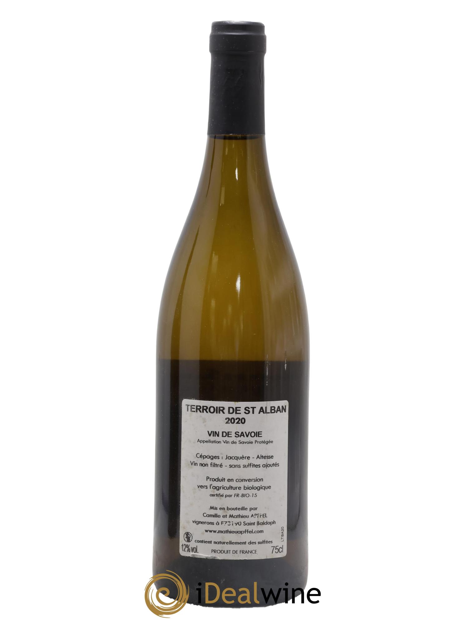 Vin de Savoie Terroir de Saint Alban Apffel 2020 - Lotto di 1 bottiglia - 1