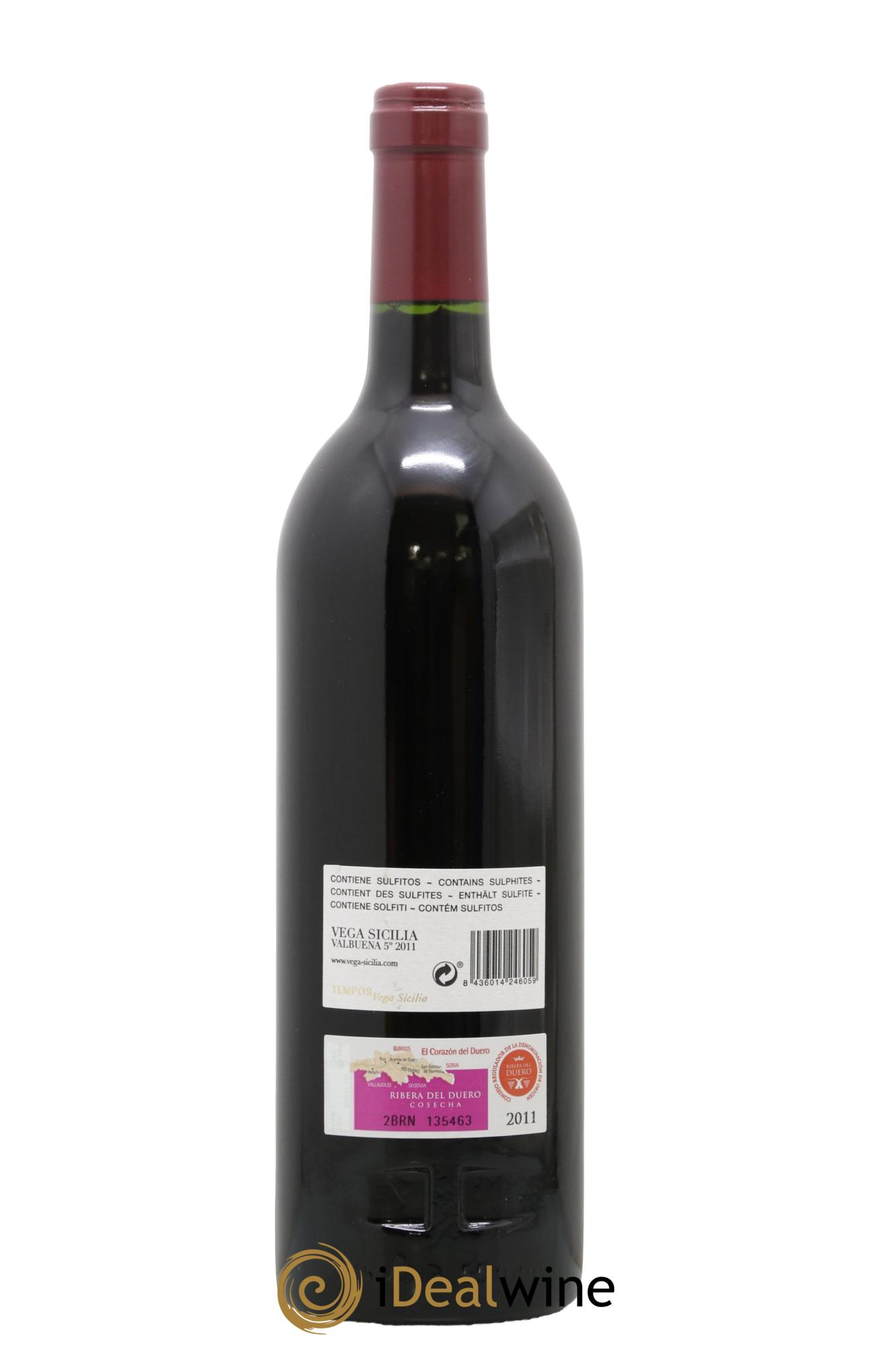 Ribera Del Duero DO Vega Sicilia Valbuena 5 ano Famille Alvarez 2011 - Lotto di 1 bottiglia - 1