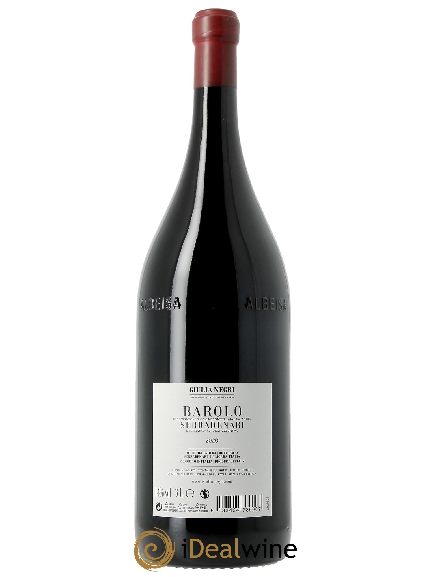 Barolo DOCG Giulia Negri Serradenari 2020 - Lot de 1 double magnum - 2