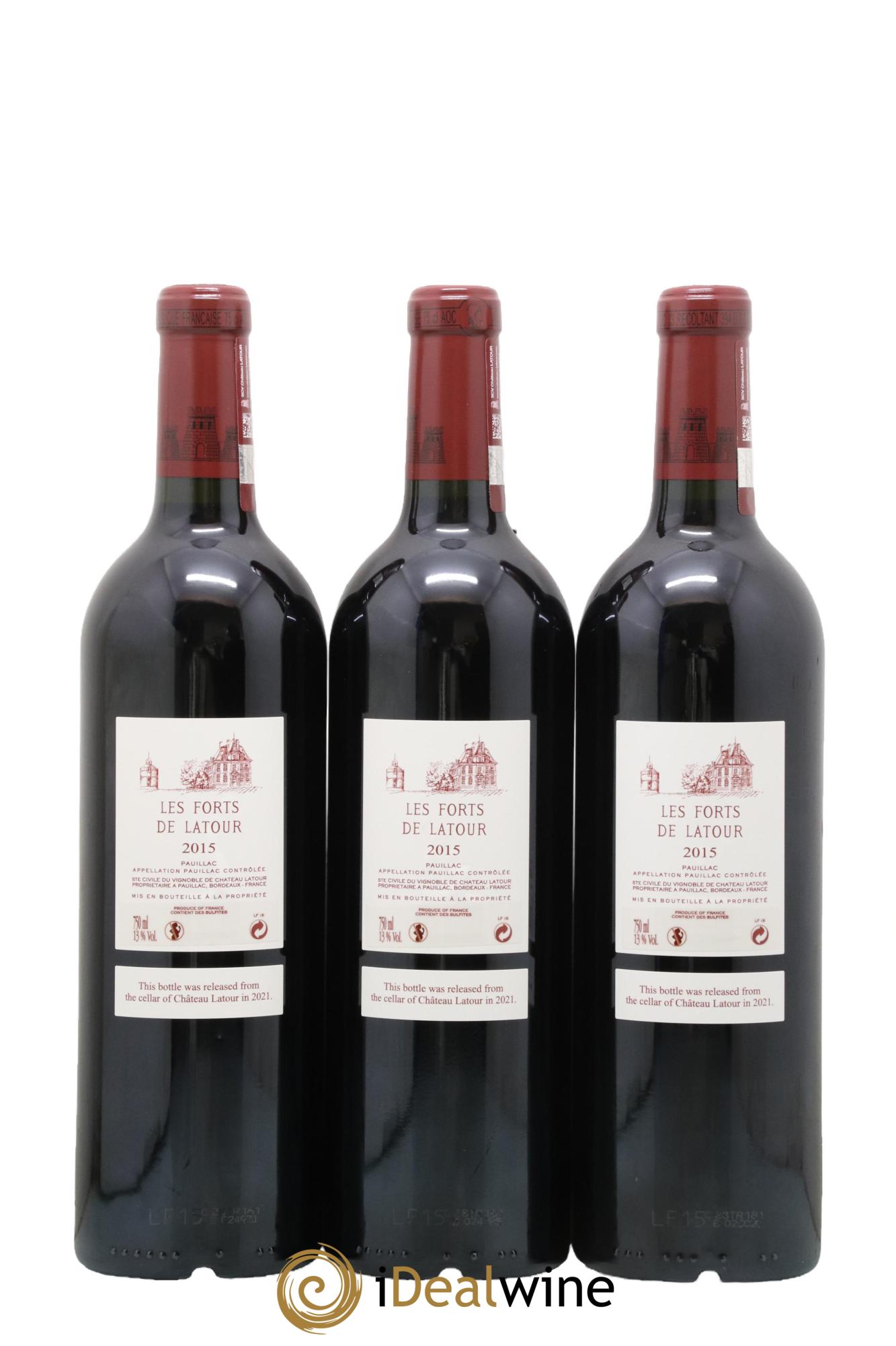 Les Forts de Latour Second Vin 2015 - Lot of 3 bottles - 1