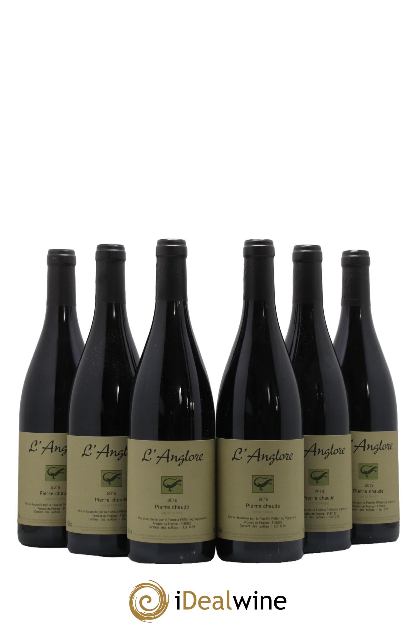 Vin de France Pierre chaude L'Anglore 2019 - Lot de 6 bouteilles - 0