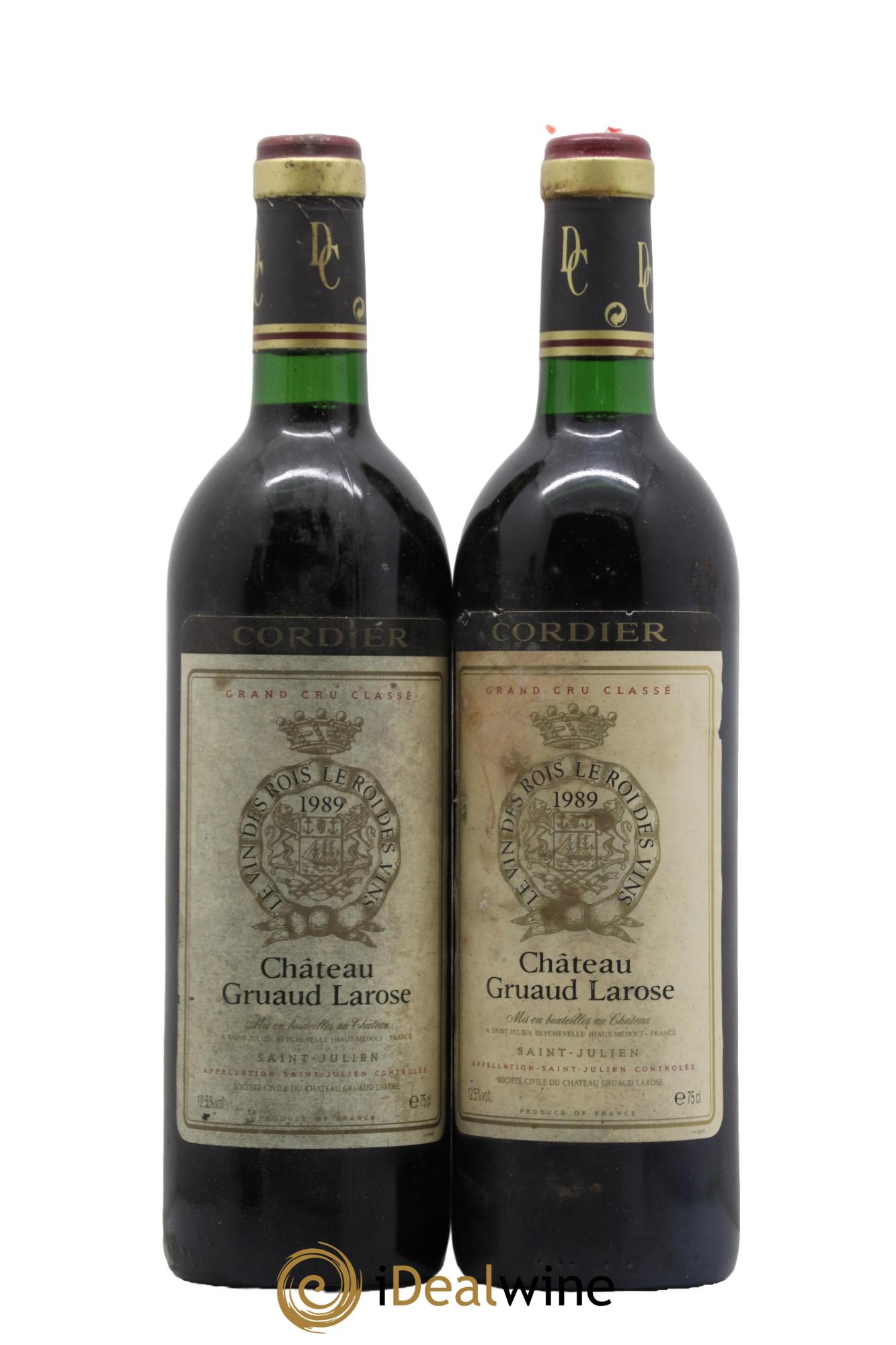 Château Gruaud Larose 2ème Grand Cru Classé 1989 - Lot de 2 bouteilles - 0
