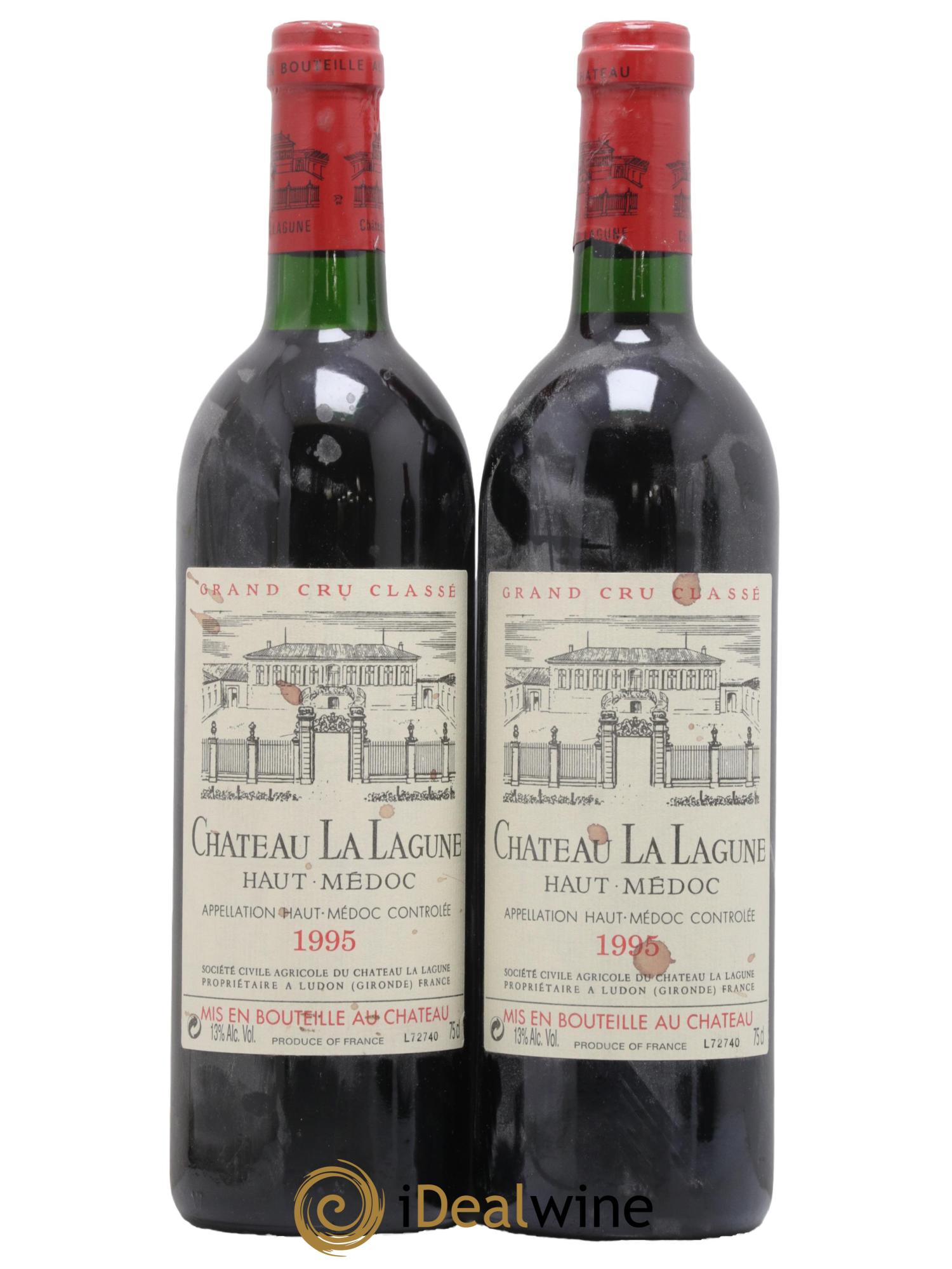 Château la Lagune 3ème Grand Cru Classé 1995 - Lot de 2 bouteilles - 0