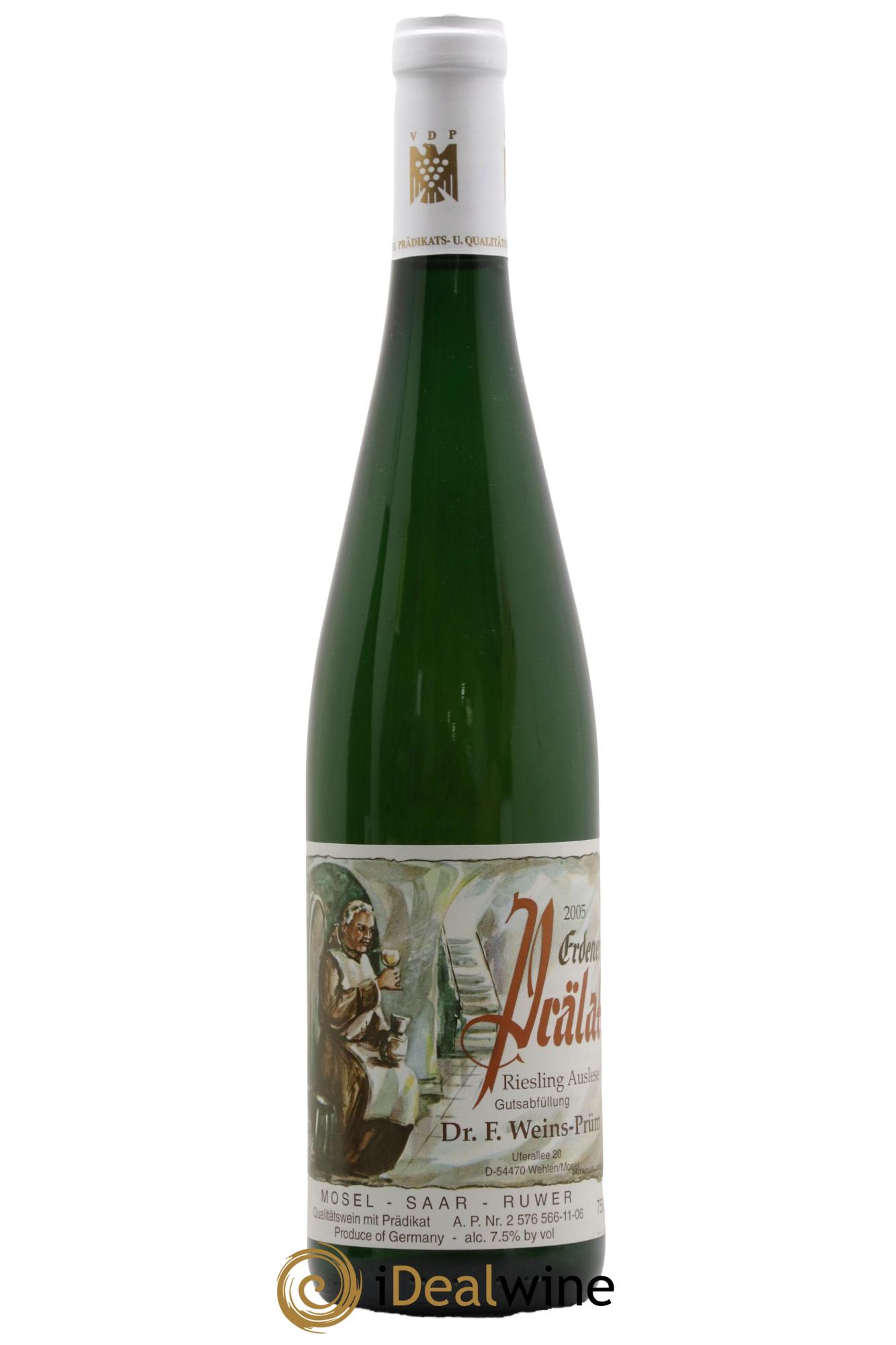 Allemagne Mosel-Saar Riesling Erdener Prälat Auslese Dr. F. Weins-Prüm 2005 - Lot de 1 bouteille - 0