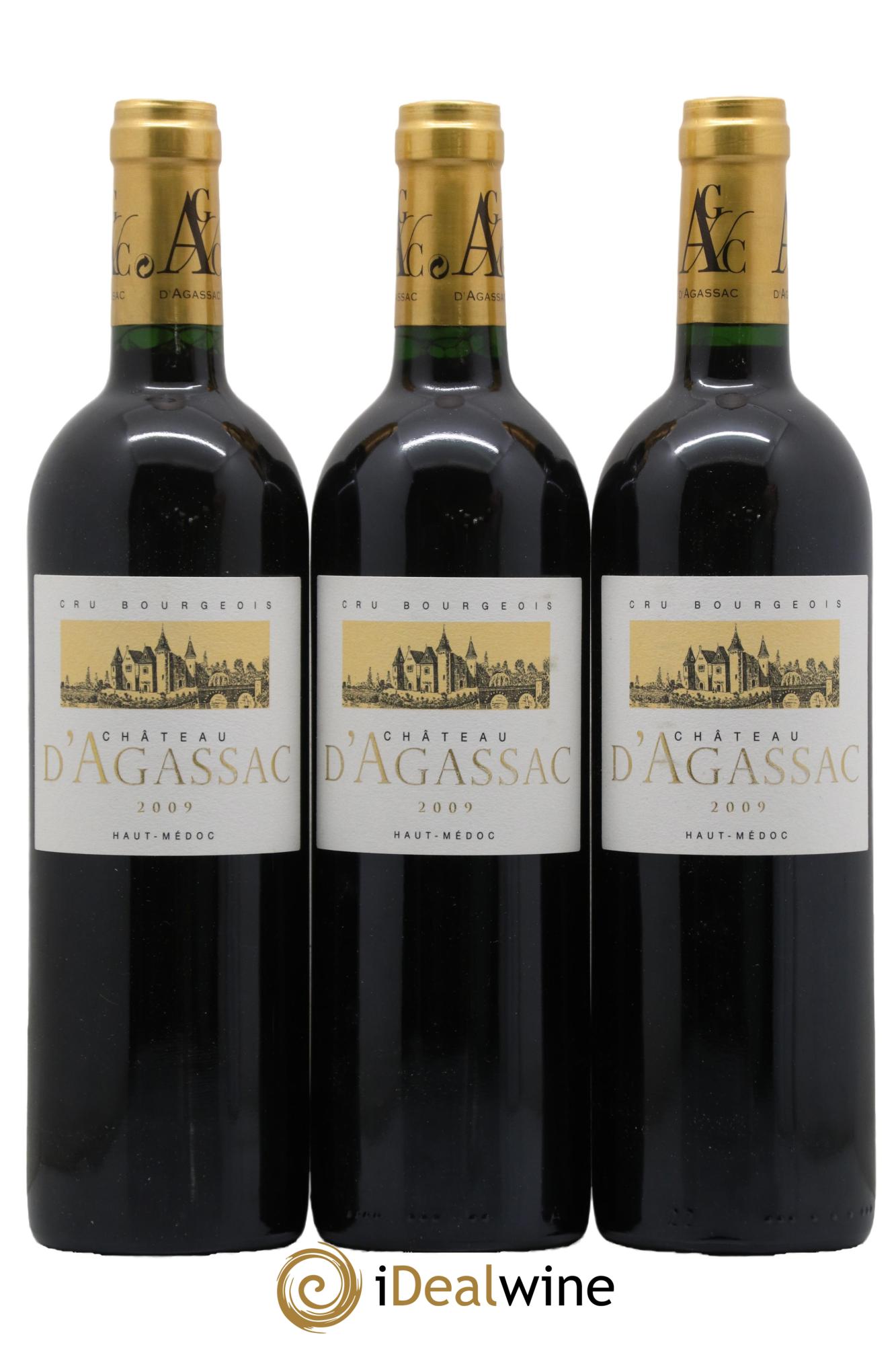 Château d' Agassac Cru Bourgeois 2009 - Lot de 3 bouteilles - 0