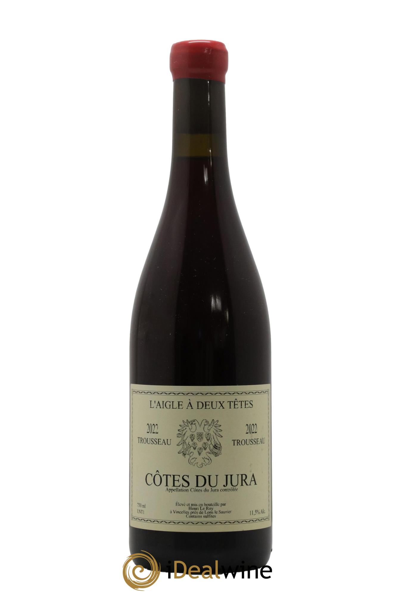 Côtes du Jura Trousseau L'Aigle à Deux Têtes 2022 - Lot de 1 bouteille - 0