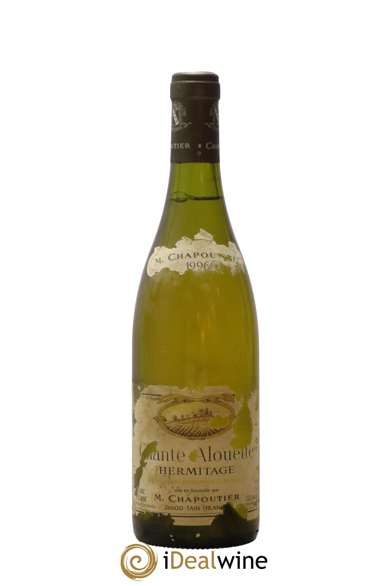 Hermitage Chante Alouette Chapoutier 1996 - Lot de 1 bouteille - 0