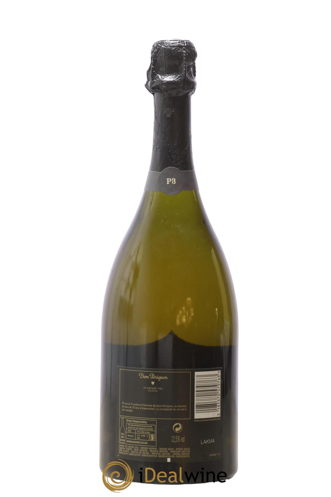 3eme Plénitude (P3) Dom Pérignon 1988 - Lotto di 1 bottiglia - 2