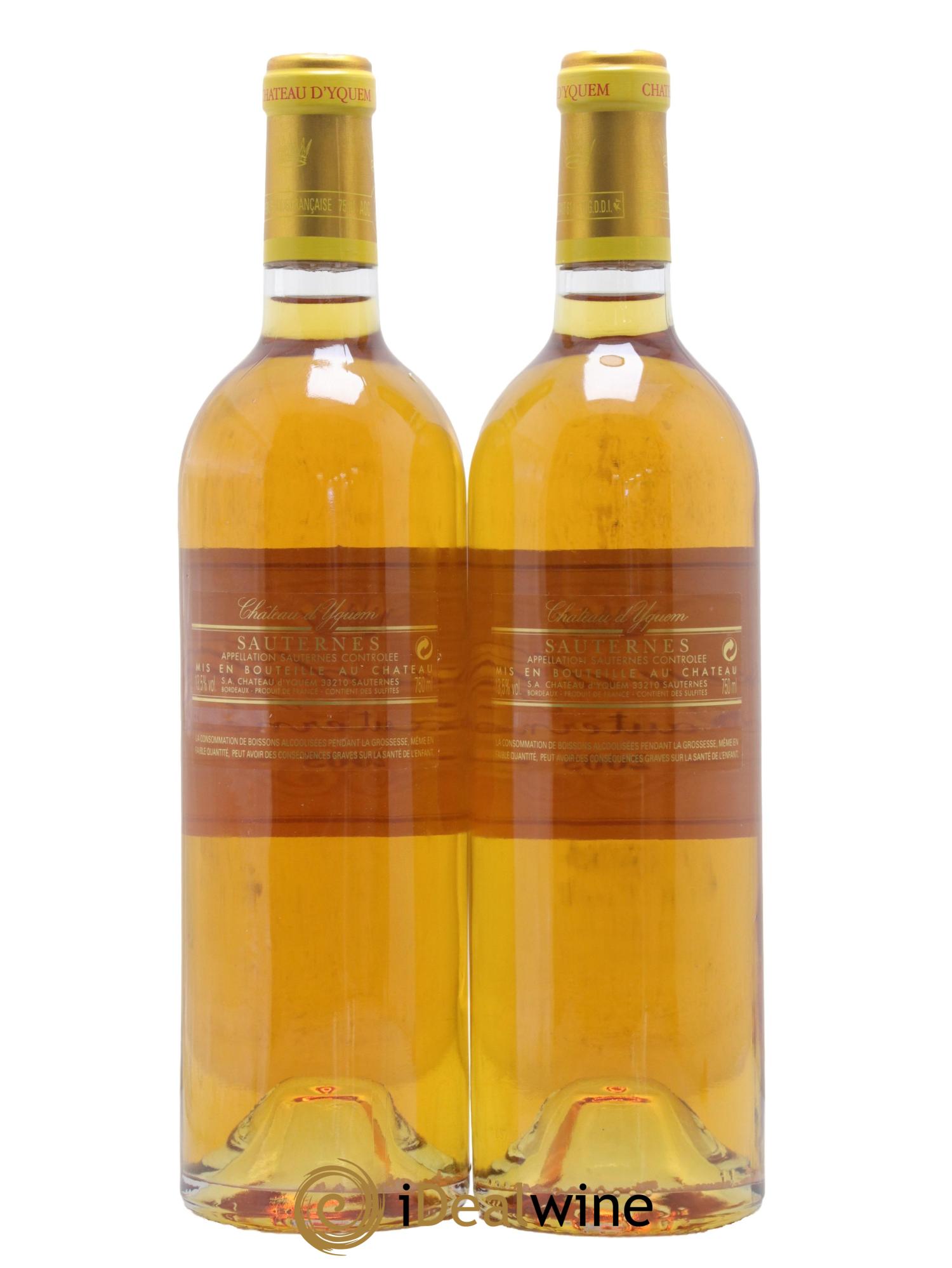 Château d' Yquem 1er Cru Classé Supérieur 2005 - Lot de 2 bouteilles - 1