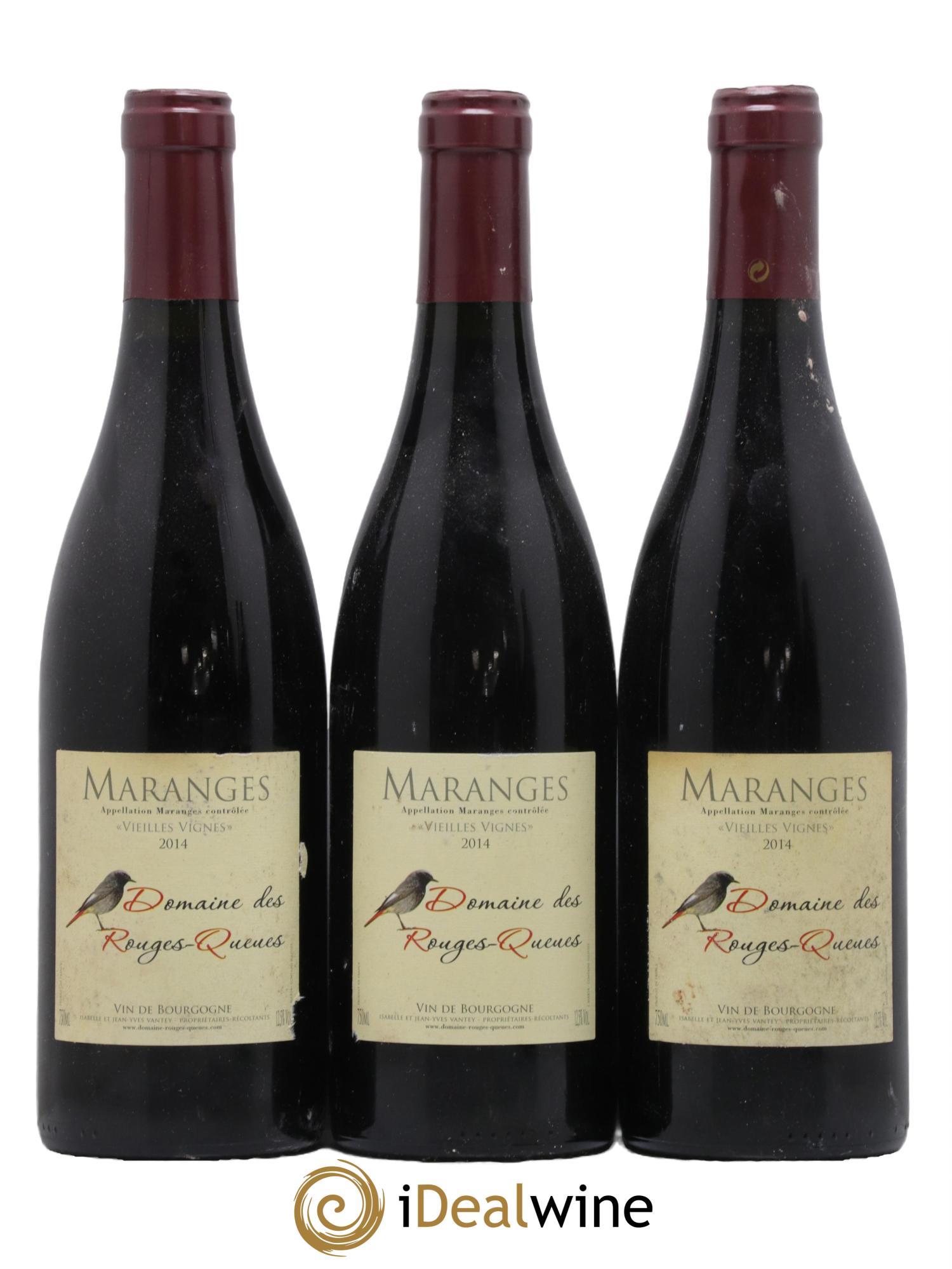 Maranges Vieilles Vignes Domaine des Rouges Queues 2014 - Posten von 3 Flaschen - 0