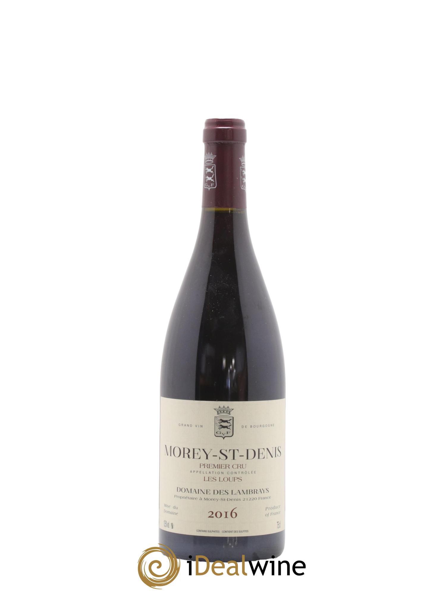 Morey-Saint-Denis 1er Cru Les Loups Domaine des Lambrays 2016 - Lot de 1 bouteille - 0