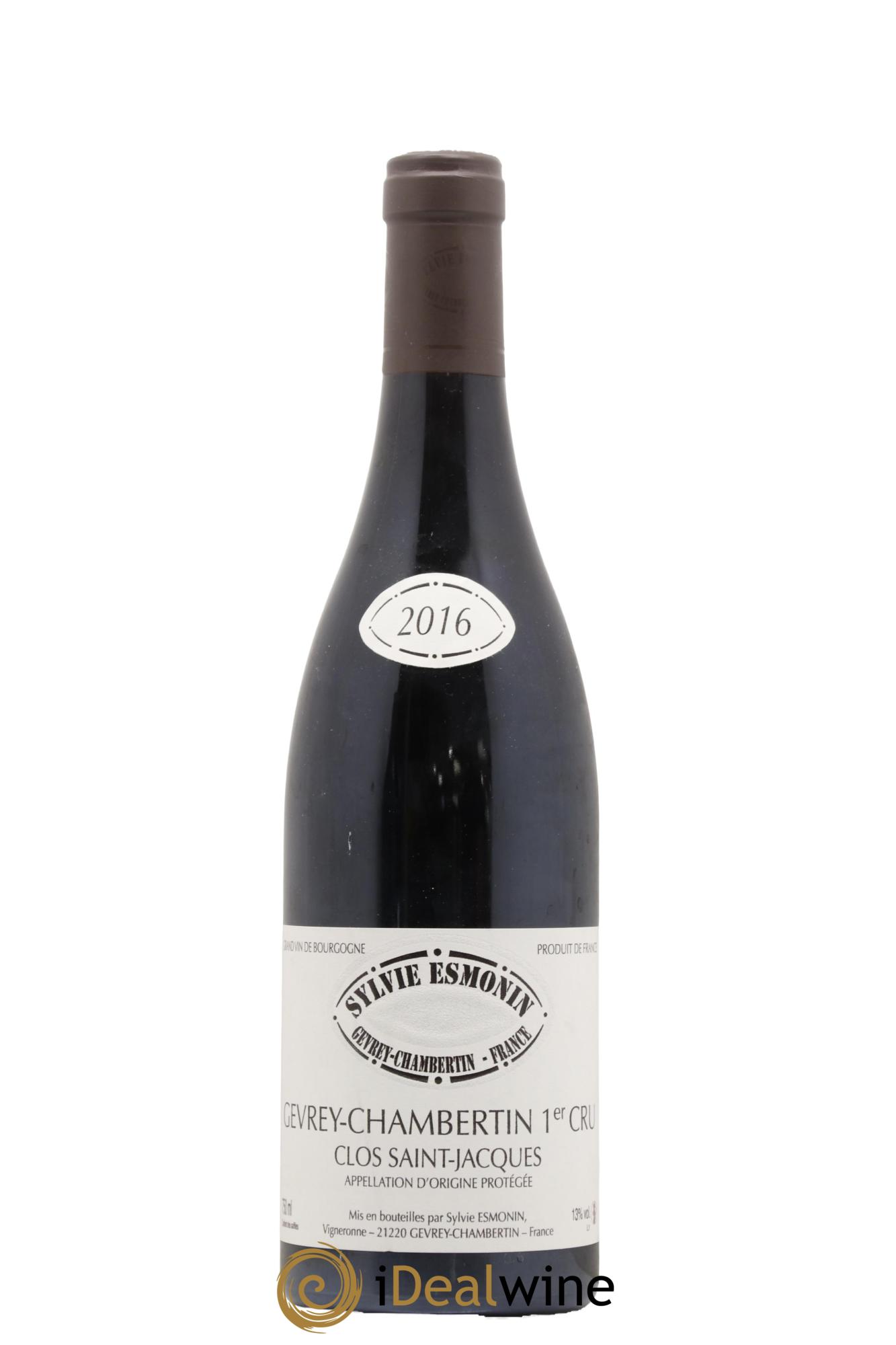 Gevrey-Chambertin 1er Cru Clos Saint Jacques Sylvie Esmonin 2016 - Lot de 1 bouteille - 0