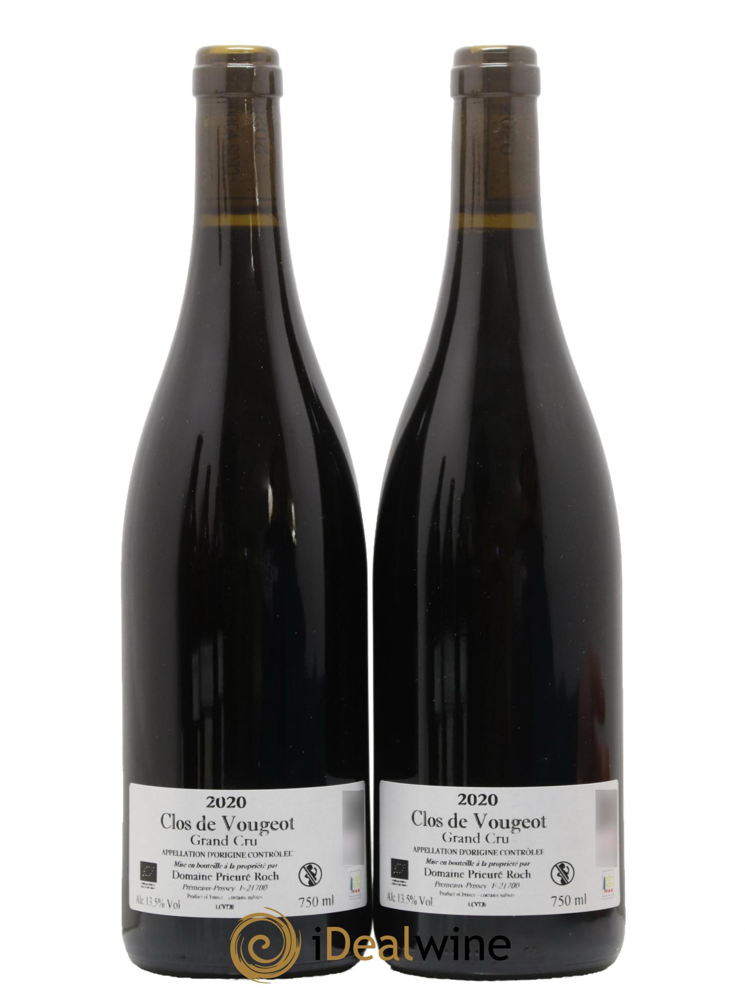 Clos de Vougeot Grand Cru Prieuré Roch 2020 - Lot de 2 bouteilles - 1