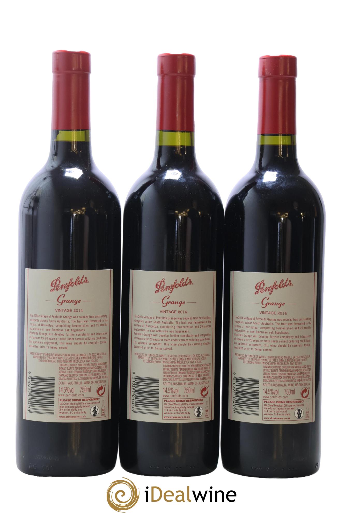 South Australia Penfolds Wines Grange Bin 95 2014 - Lot de 6 bouteilles - 4