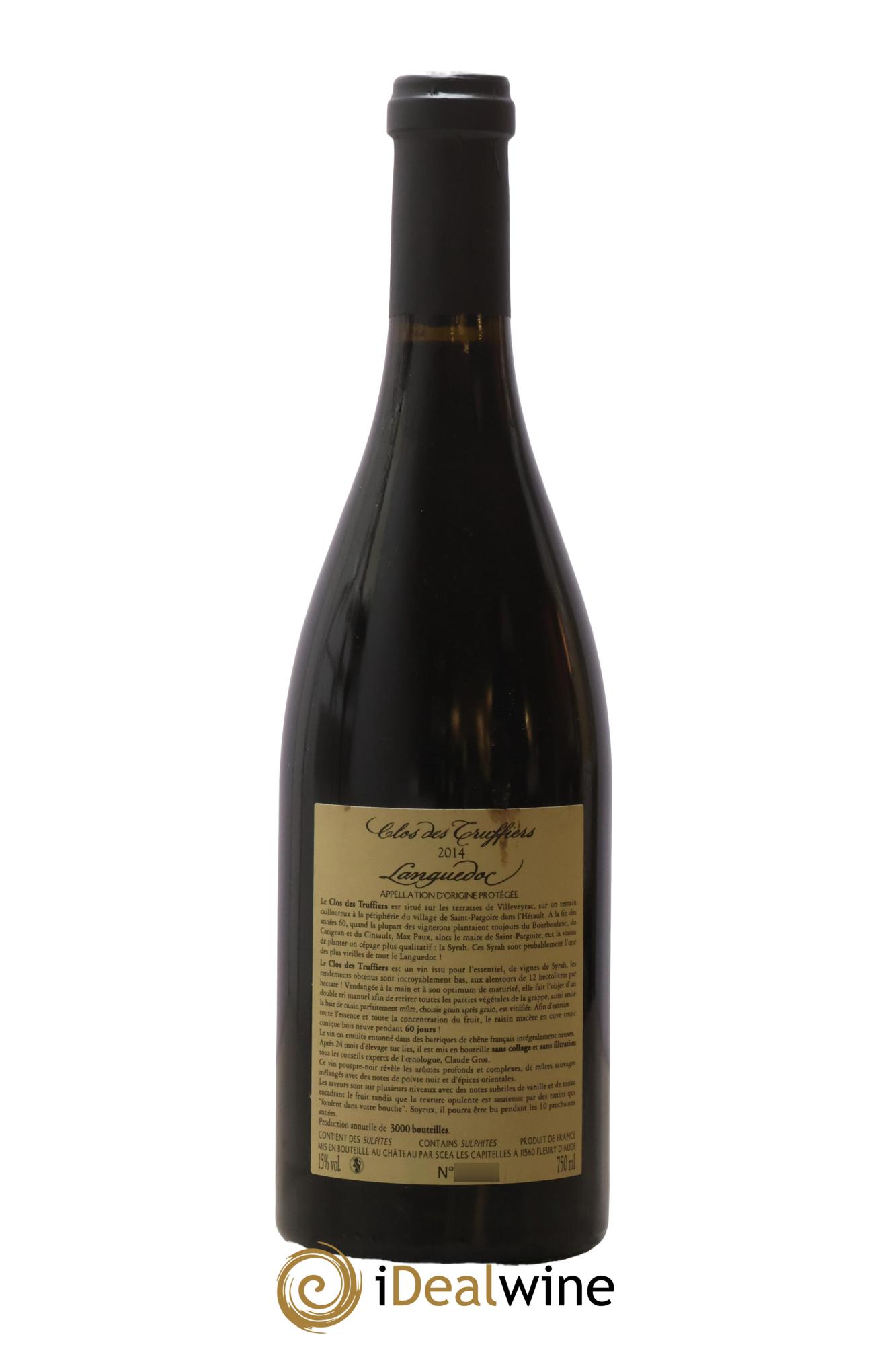 Coteaux du Languedoc Clos des Truffiers Les Capitelles 2014 - Lotto di 1 bottiglia - 1