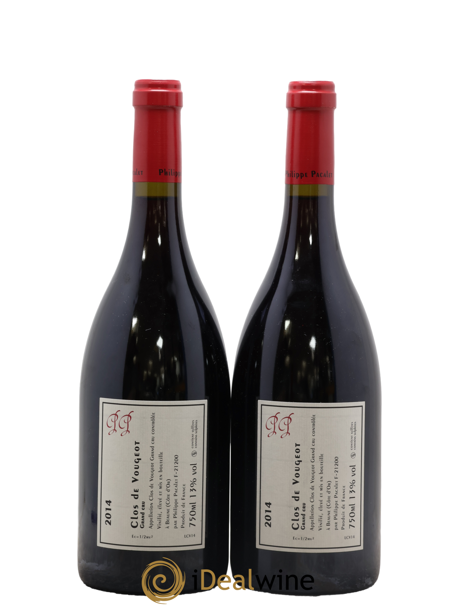 Clos de Vougeot Grand Cru Philippe Pacalet 2014 - Lot de 2 bouteilles - 1