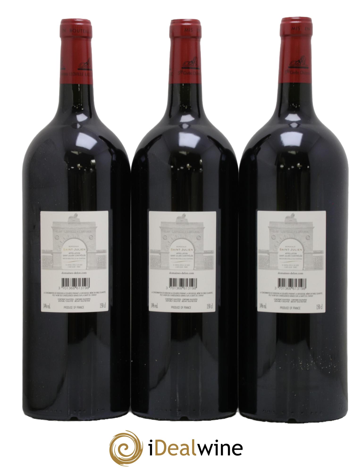 Château Léoville Las Cases 2ème Grand Cru Classé  2019 - Lot of 3 magnums - 1