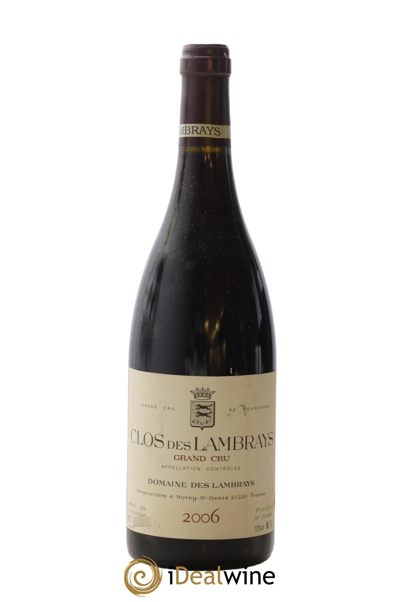 Clos des Lambrays Grand Cru Domaine des Lambrays 2006 - Lot of 1 bottle - 0