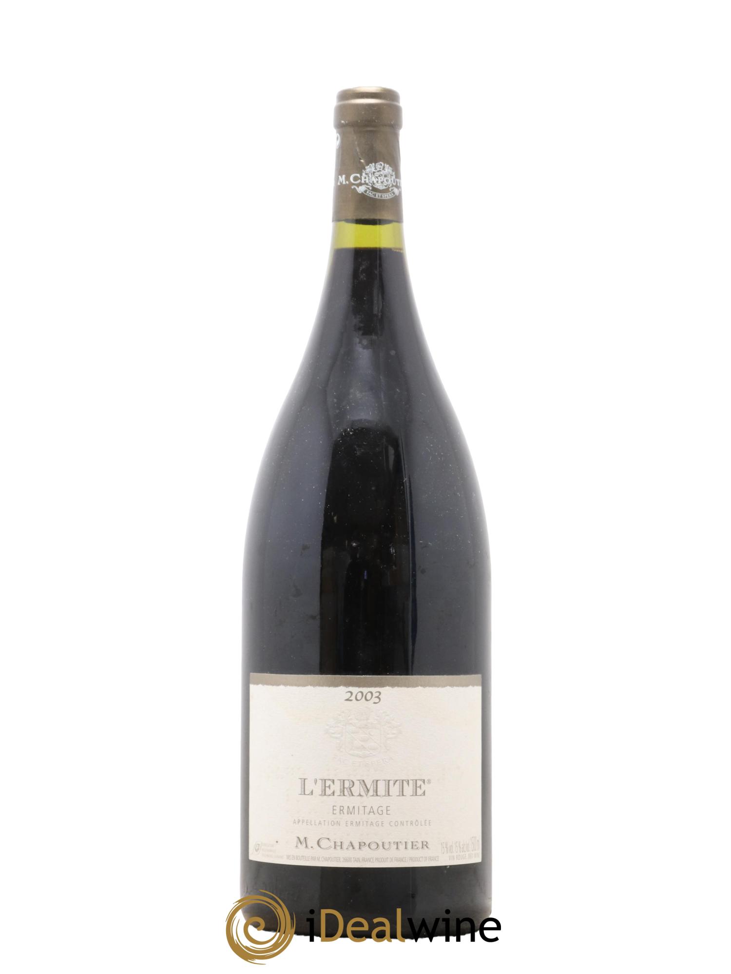 Hermitage Ermitage l'Ermite Chapoutier 2003 - Lot de 1 magnum - 1