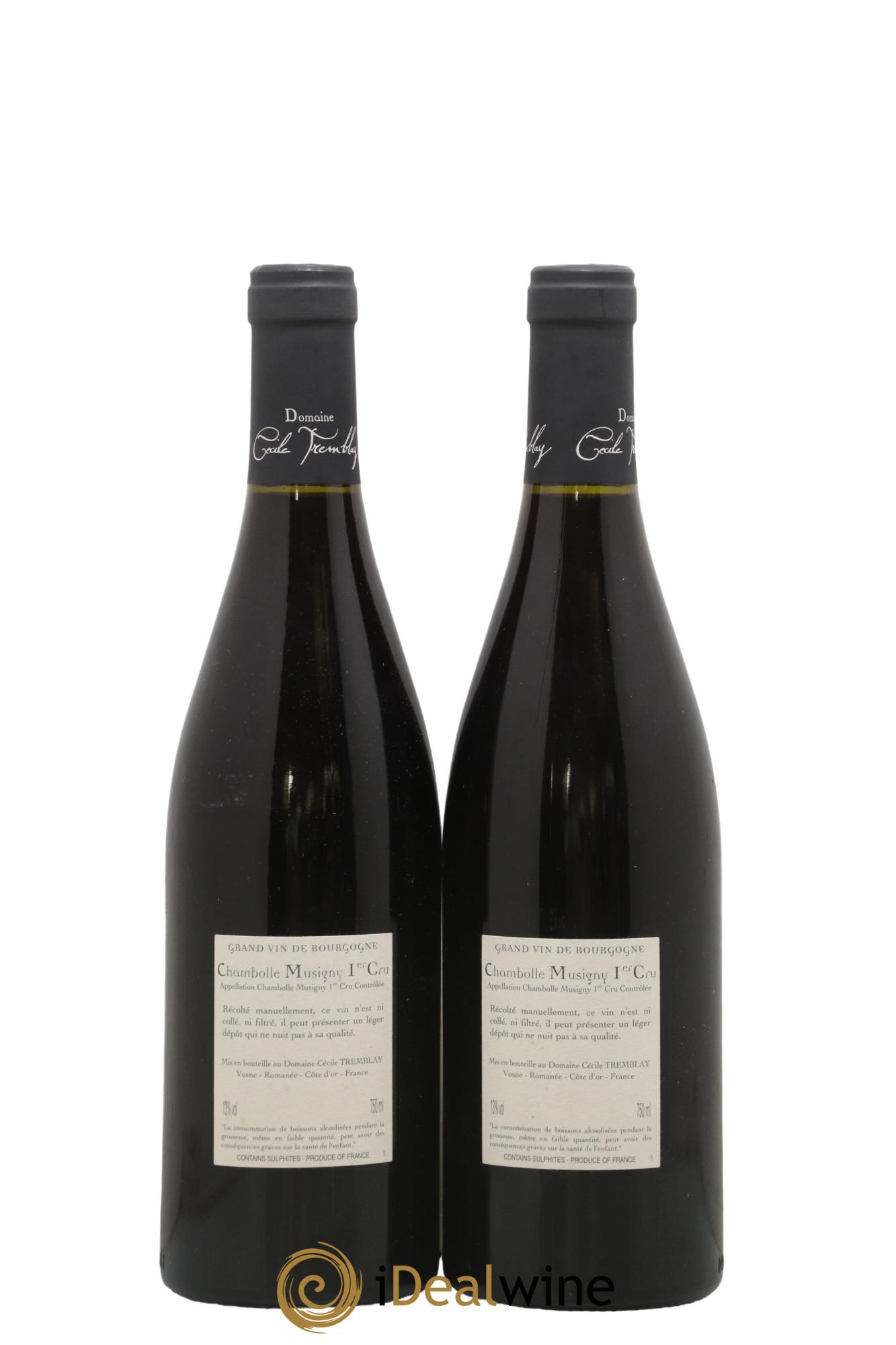 Chambolle-Musigny 1er Cru Les Feusselottes Cécile Tremblay 2009 - Lot de 2 bouteilles - 1