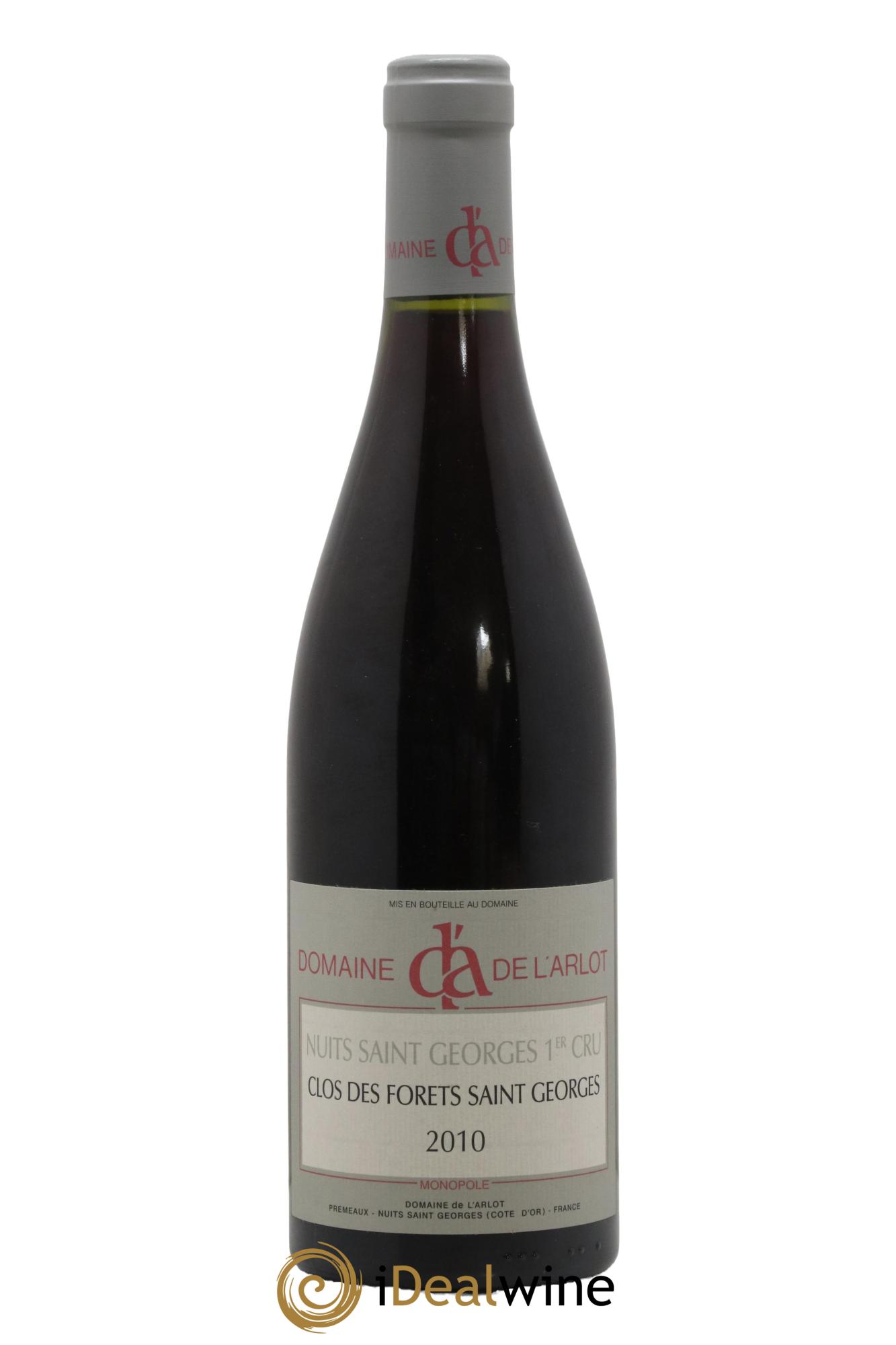 Nuits-Saint-Georges 1er Cru Clos des Forêts Saint-Georges Domaine de l'Arlot 2010 - Lot de 1 bouteille - 0