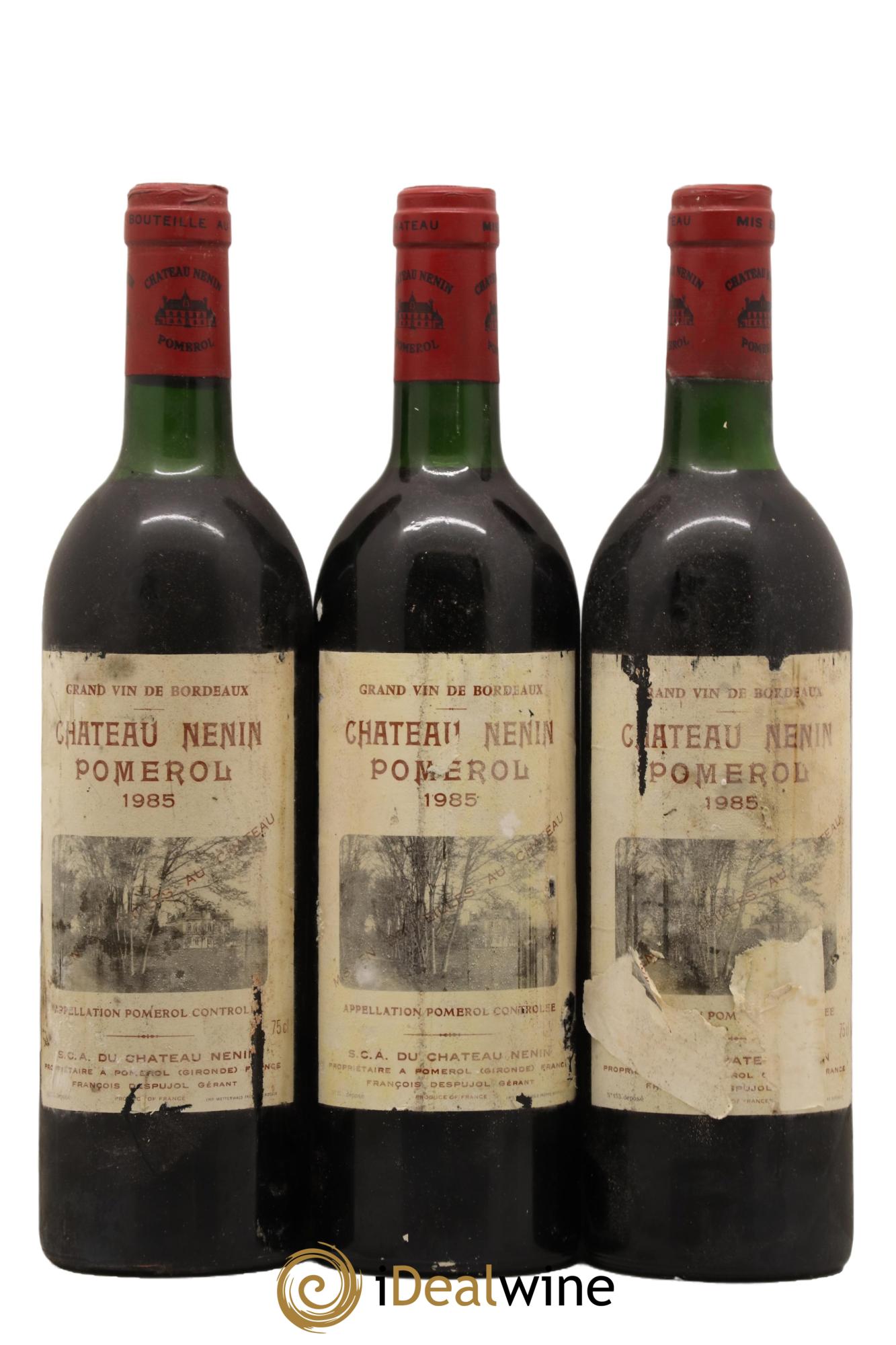 Château Nenin 1985 - Lot de 3 bouteilles - 0