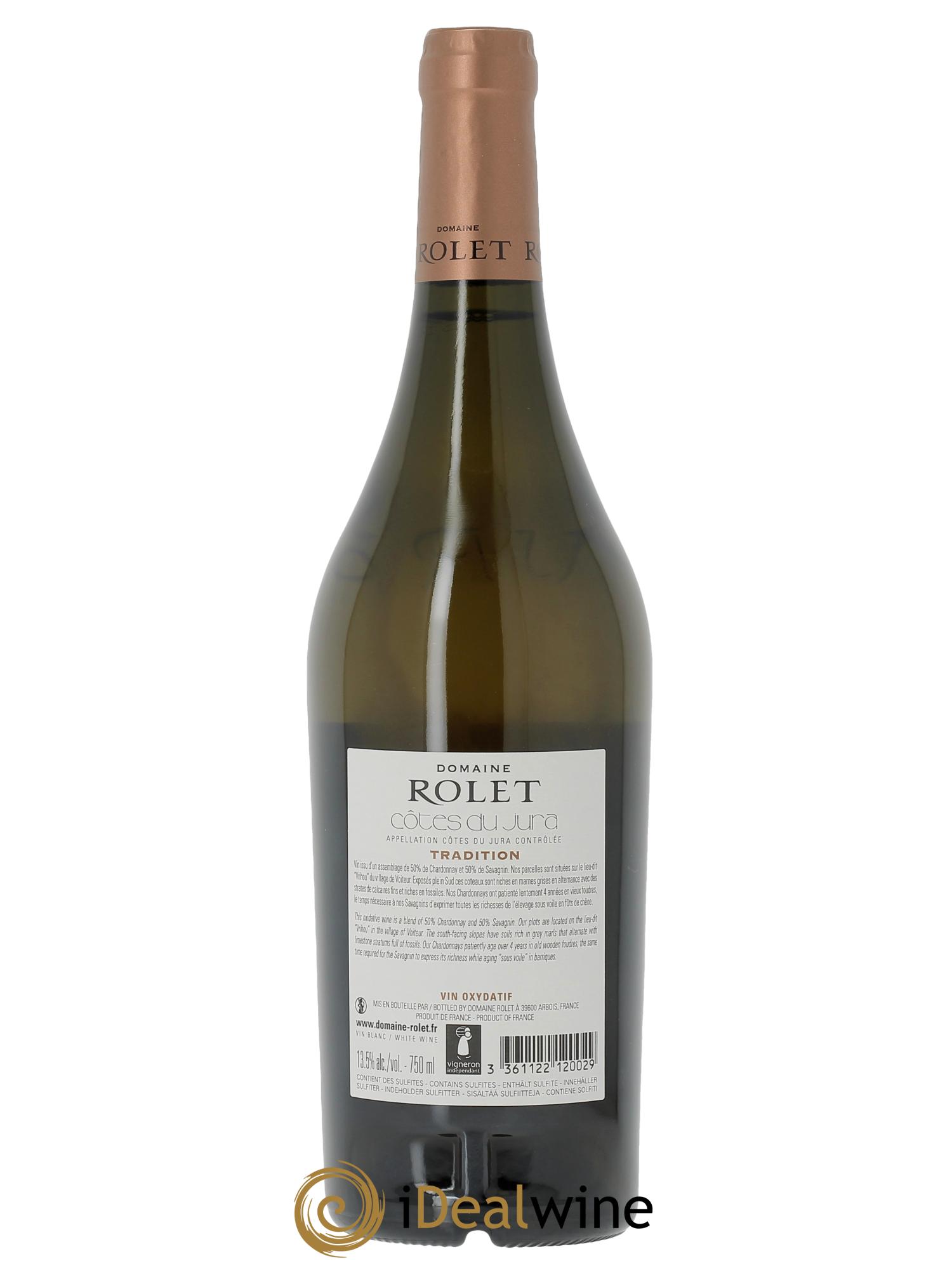 Côtes du Jura Tradition Domaine Rolet  2018 - Lot de 1 bouteille - 1