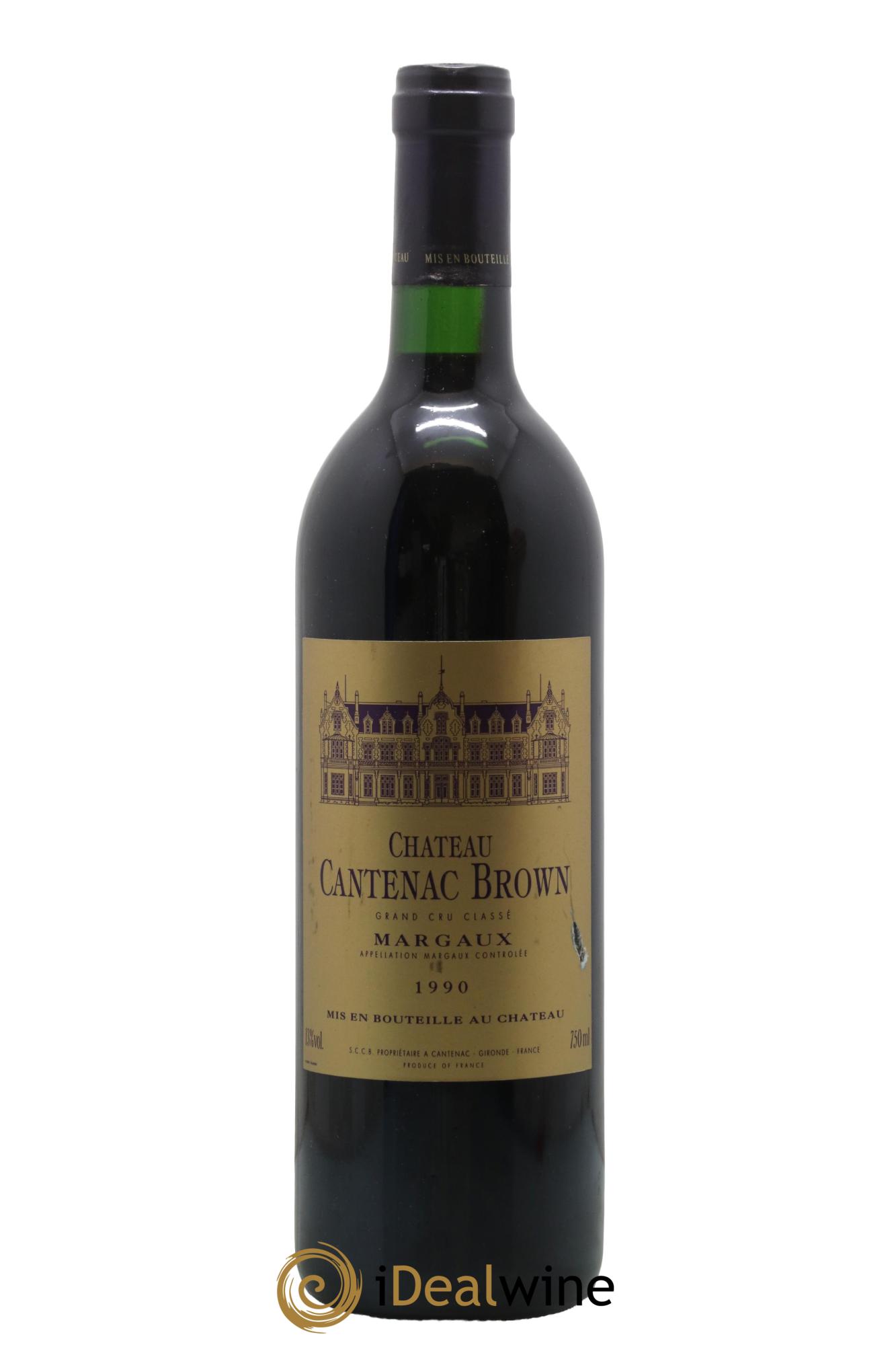 Château Cantenac Brown 3ème Grand Cru Classé 1990 - Lot de 1 bouteille - 0