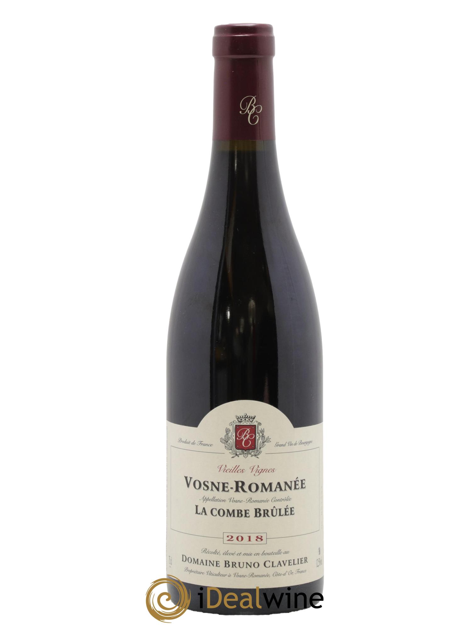Vosne-Romanée Vieilles vignes La Combe Brûlée Bruno Clavelier 2018 - Lot de 1 bouteille - 0