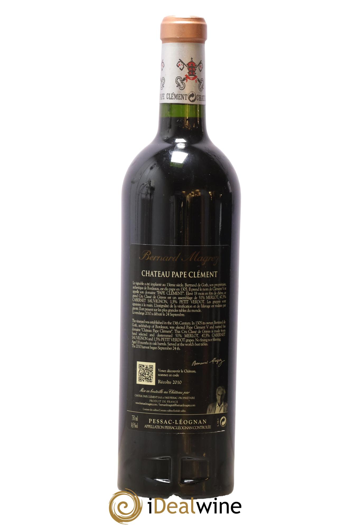 Château Pape Clément Cru Classé de Graves 2010 - Lotto di 1 bottiglia - 1