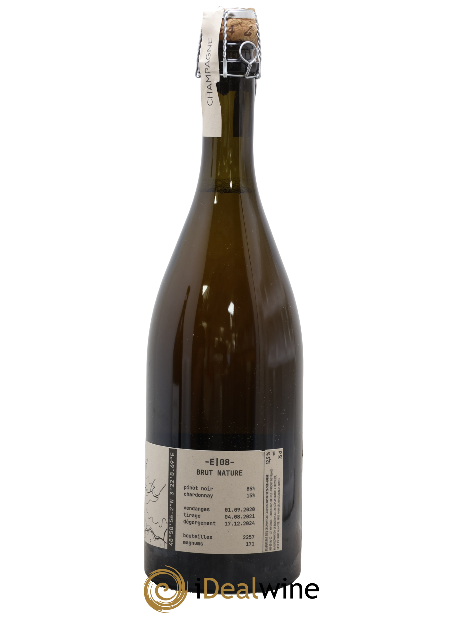 Brut Nature Exploration 08 Maison Tom Gauditiabois - Lot of 1 bottle - 1