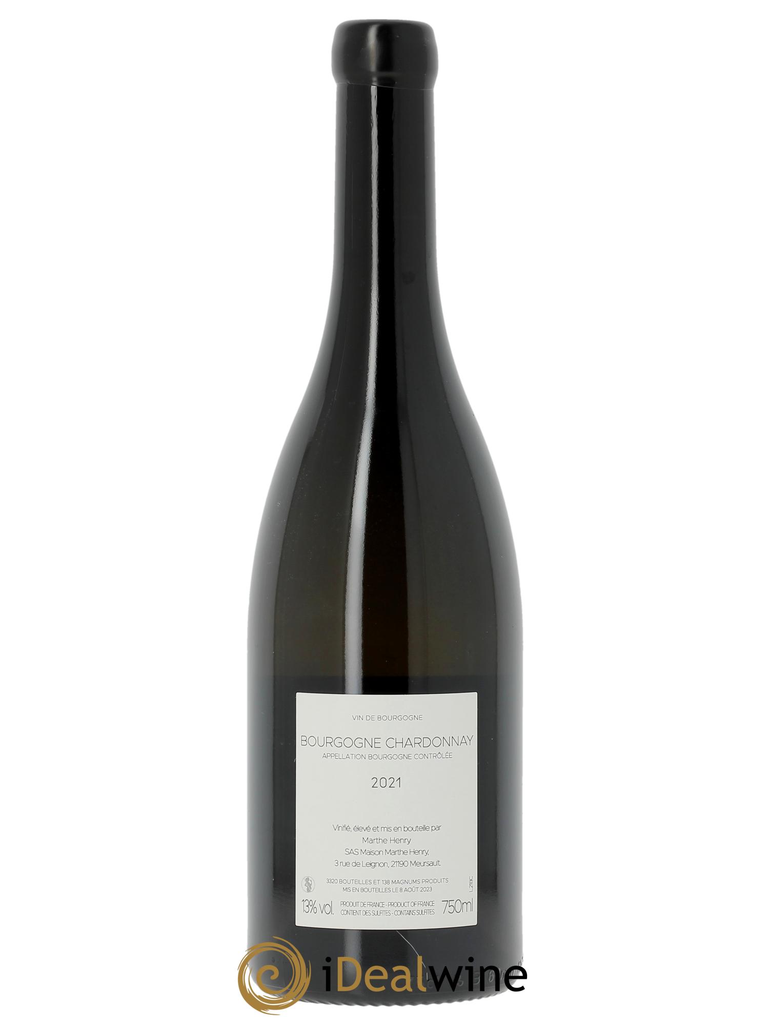Bourgogne Chardonnay Marthe Henry 2021 - Posten von 1 Flasche - 1