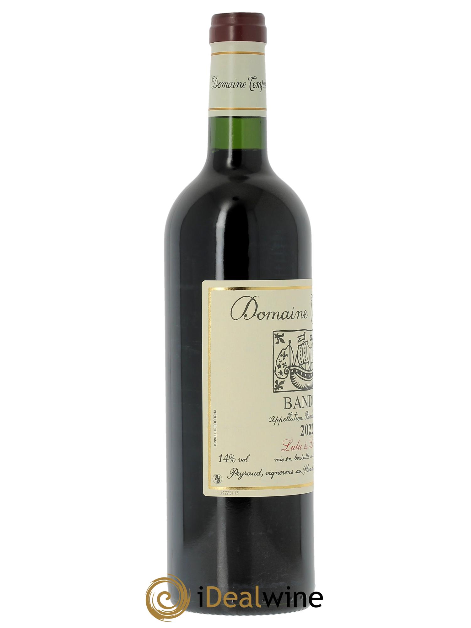 Bandol Domaine Tempier Lulu et Lucien  Famille Peyraud  2022 - Lot of 1 bottle - 2