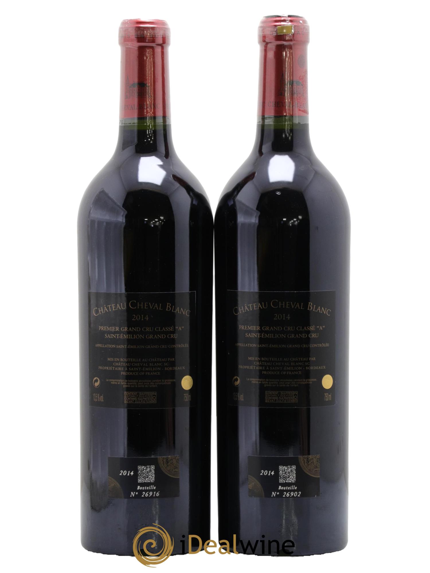 Château Cheval Blanc 1er Grand Cru Classé A 2014 - Lot de 2 bouteilles - 1