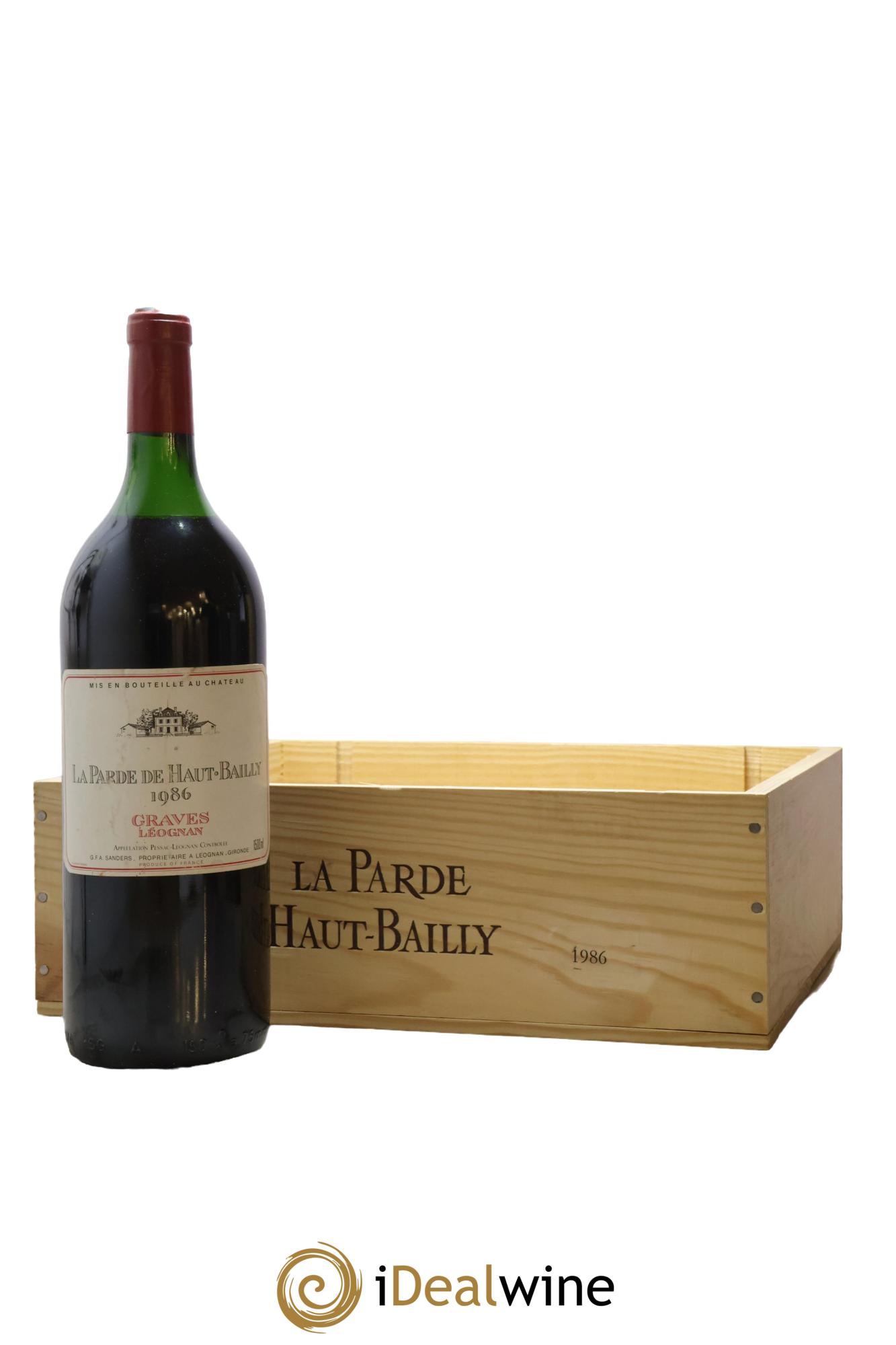 Haut Bailly II (Anciennement La Parde de Haut-Bailly) Second Vin 1986 - Lot de 3 magnums - 1