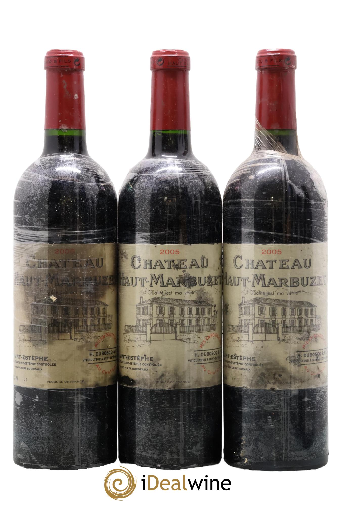 Château Haut Marbuzet 2005 - Lot de 3 bouteilles - 0