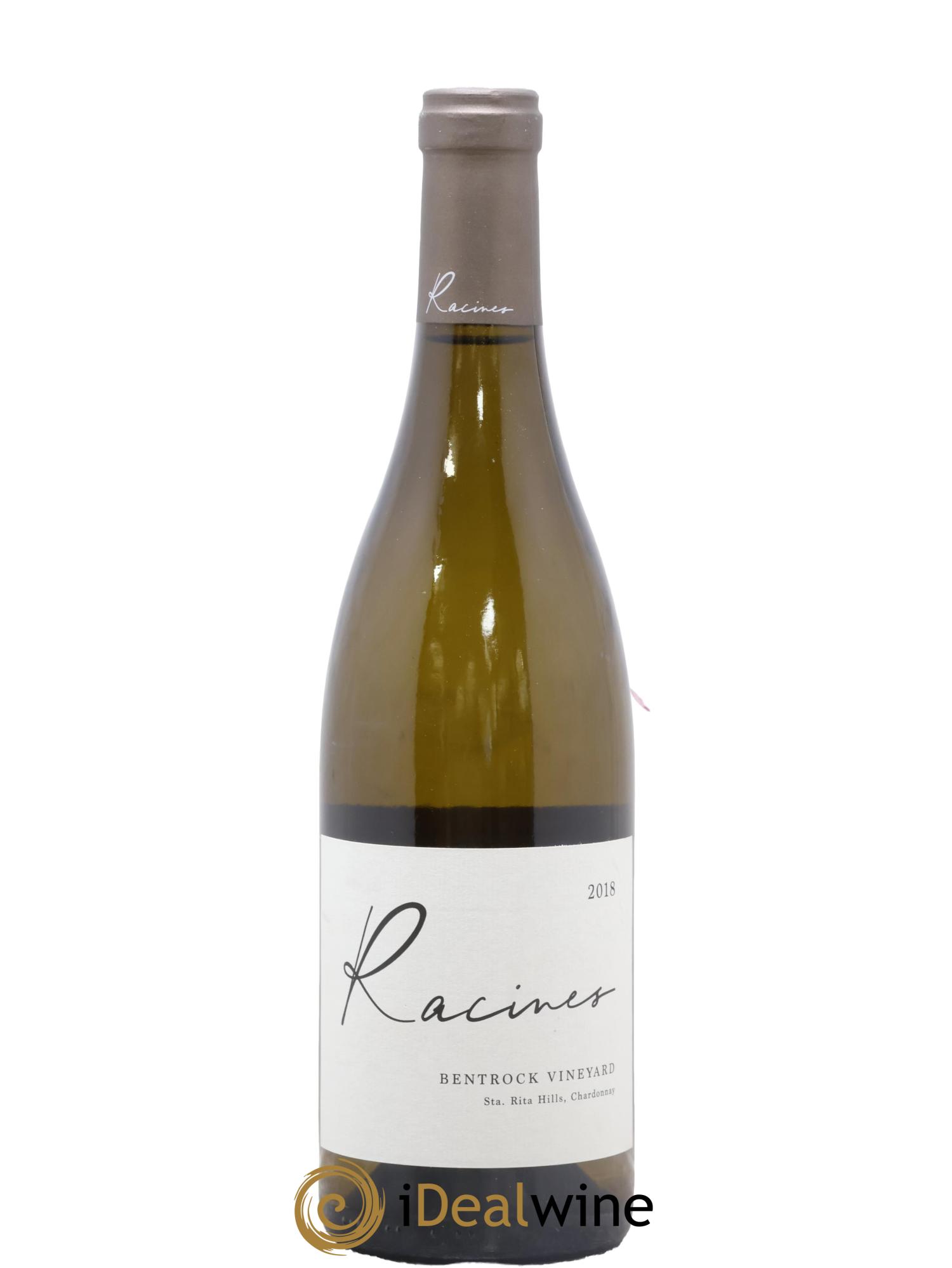 USA Santa Rita Hills Racines Bentrock Vineyard Chardonnay 2018 - Lot de 1 bouteille - 0