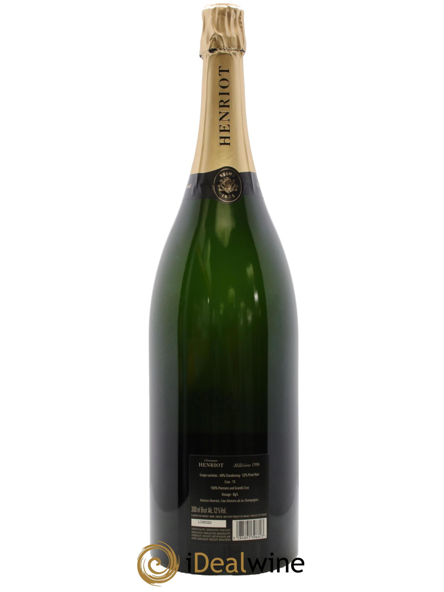 Brut Millésimé Henriot 1996 - Lot of 1 double magnum - 2