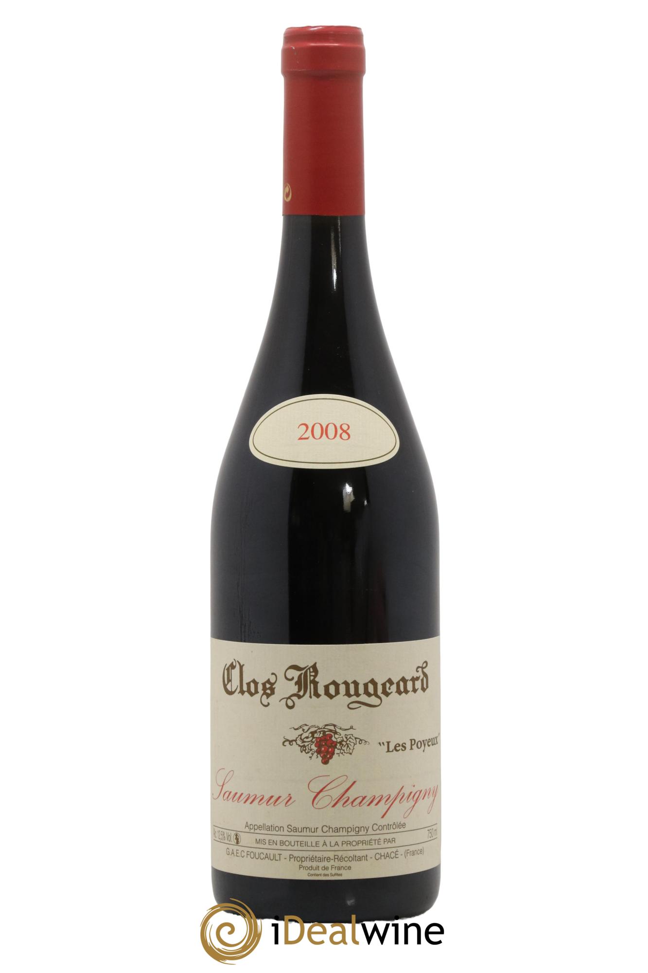 Saumur-Champigny Les Poyeux Clos Rougeard 2008 - Lot de 1 bouteille - 0