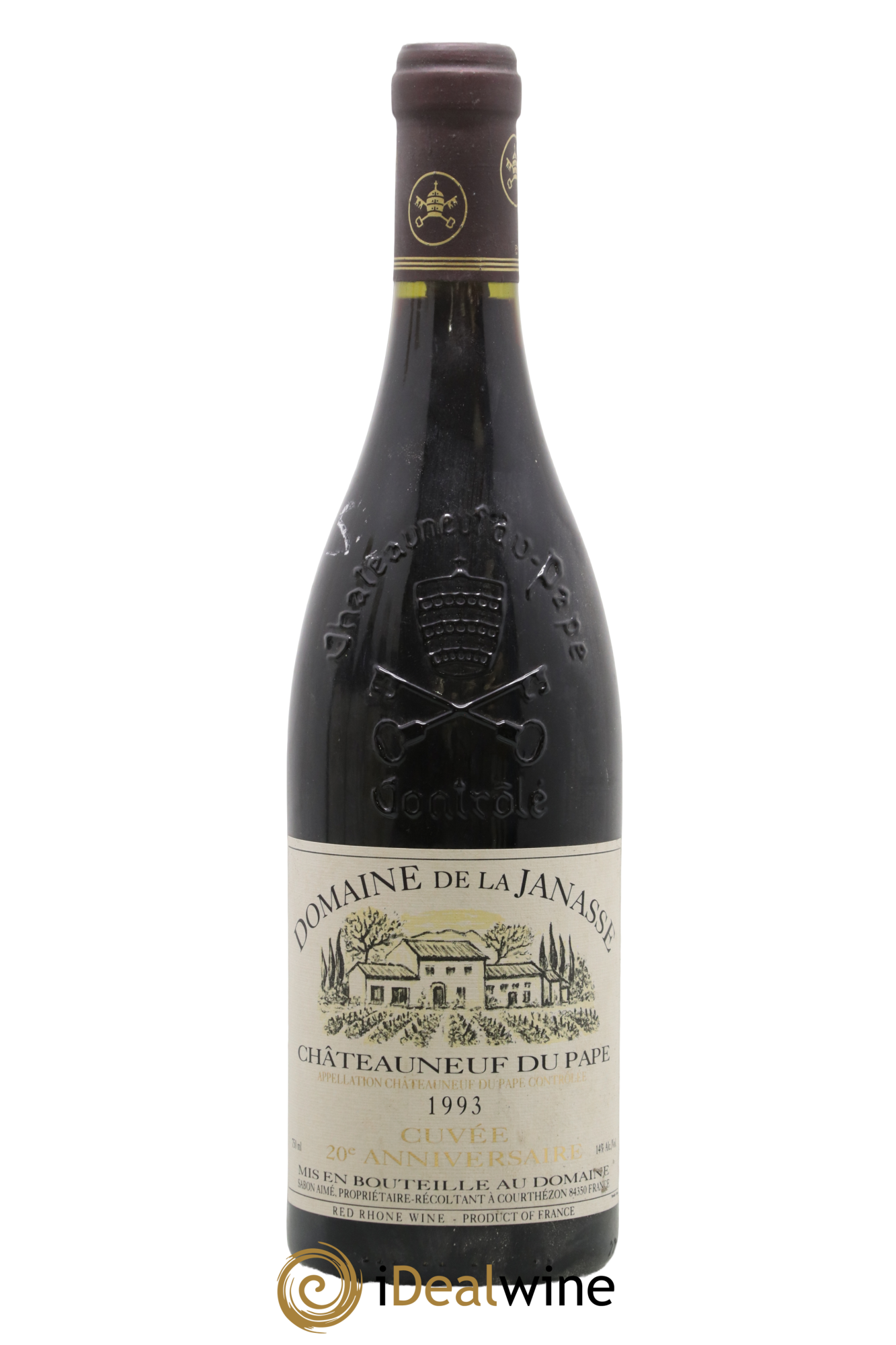 Châteauneuf-du-Pape Cuvée Anniversaire des 20 ans La Janasse (Domaine de) 1993 - Lot of 1 bottle - 0