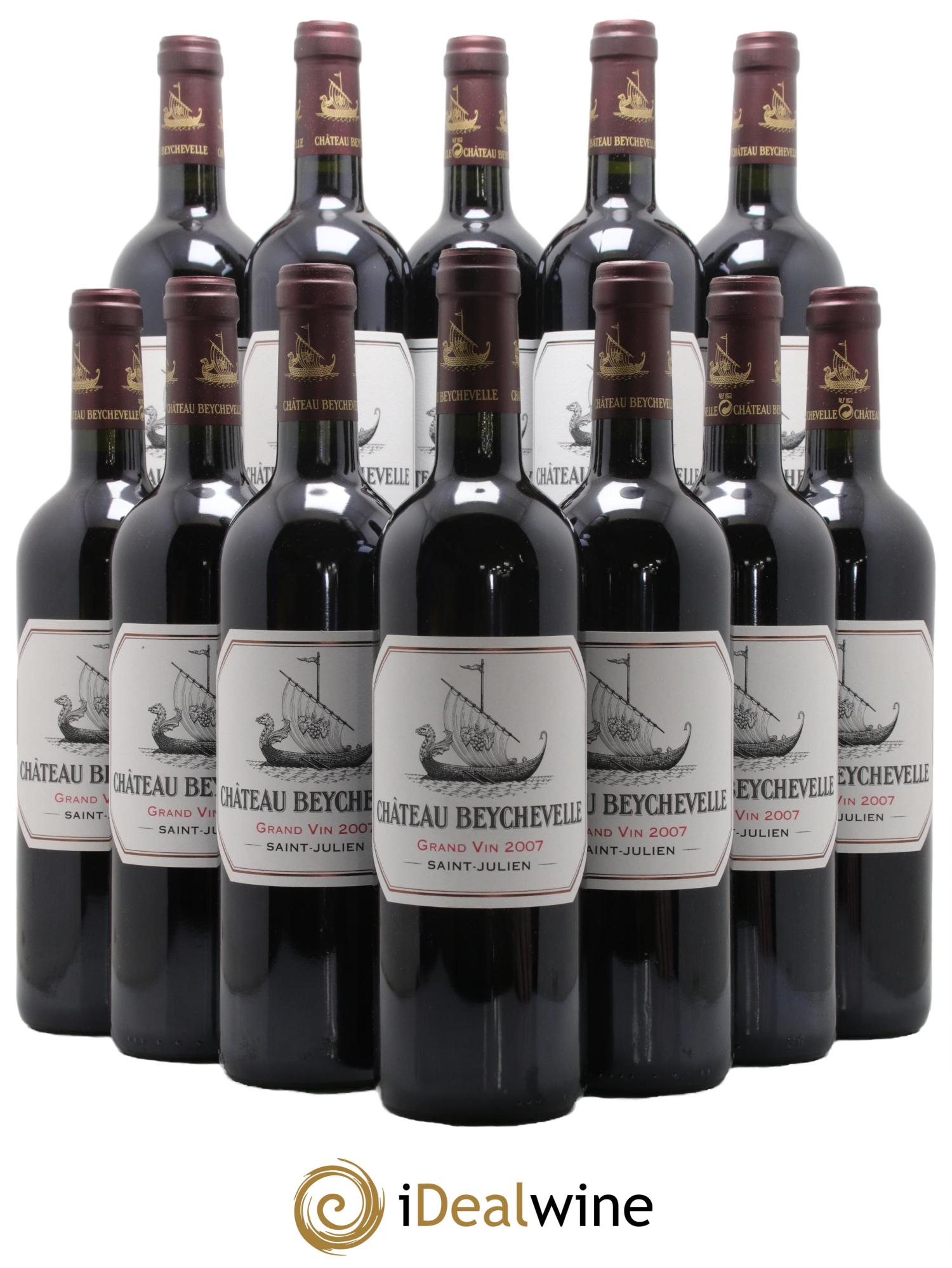 Château Beychevelle 4ème Grand Cru Classé 2007 - Lot de 12 bouteilles - 0