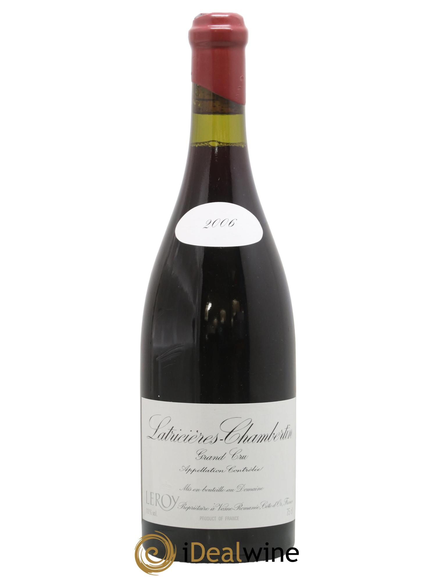 Latricières-Chambertin Grand Cru Leroy (Domaine) 2006 - Lot of 1 bottle - 0