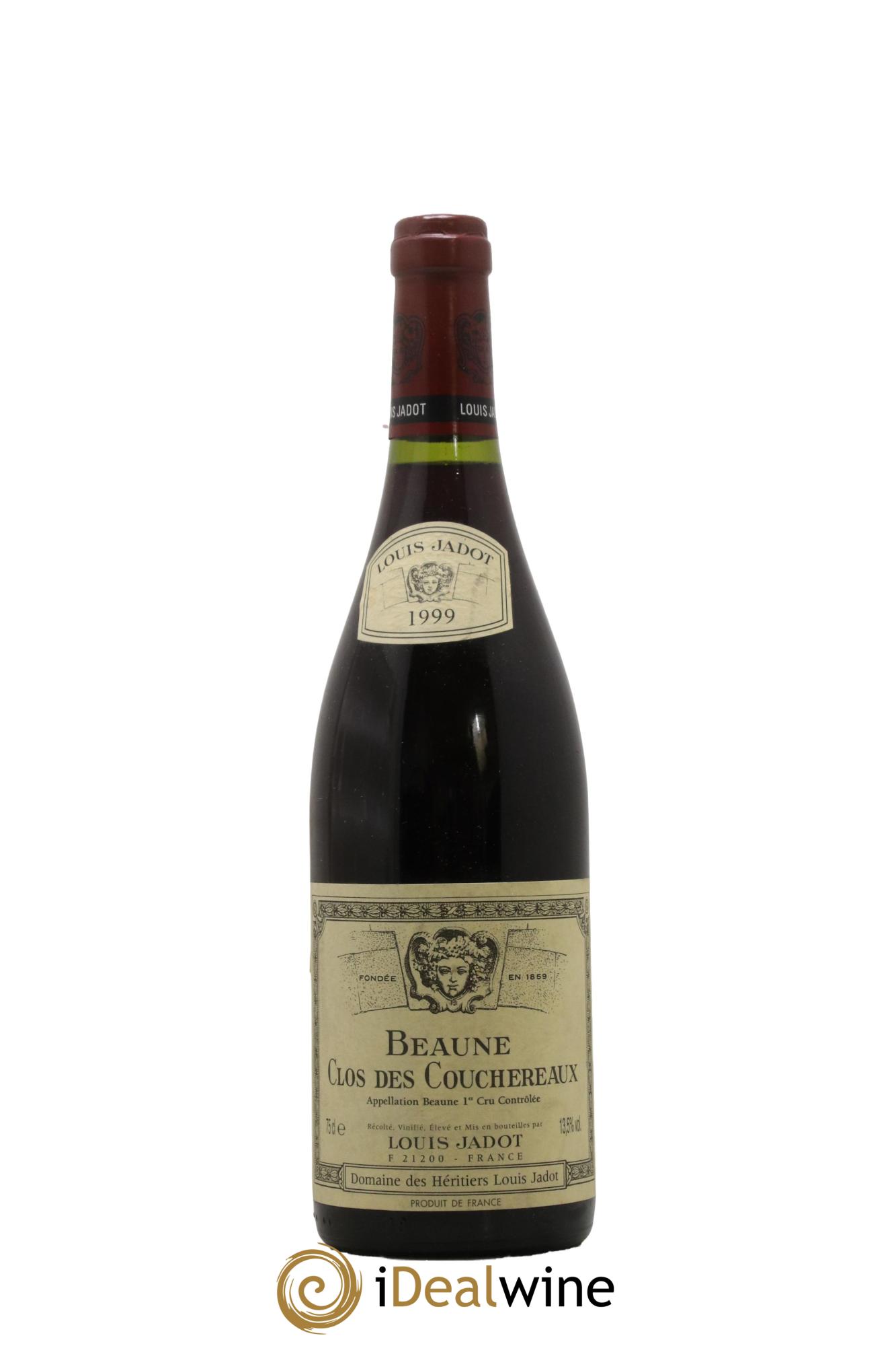 Beaune 1er Cru Clos des Couchereaux Héritiers Louis Jadot (Domaine des) - Louis Jadot 1999 - Lot de 1 bouteille - 0