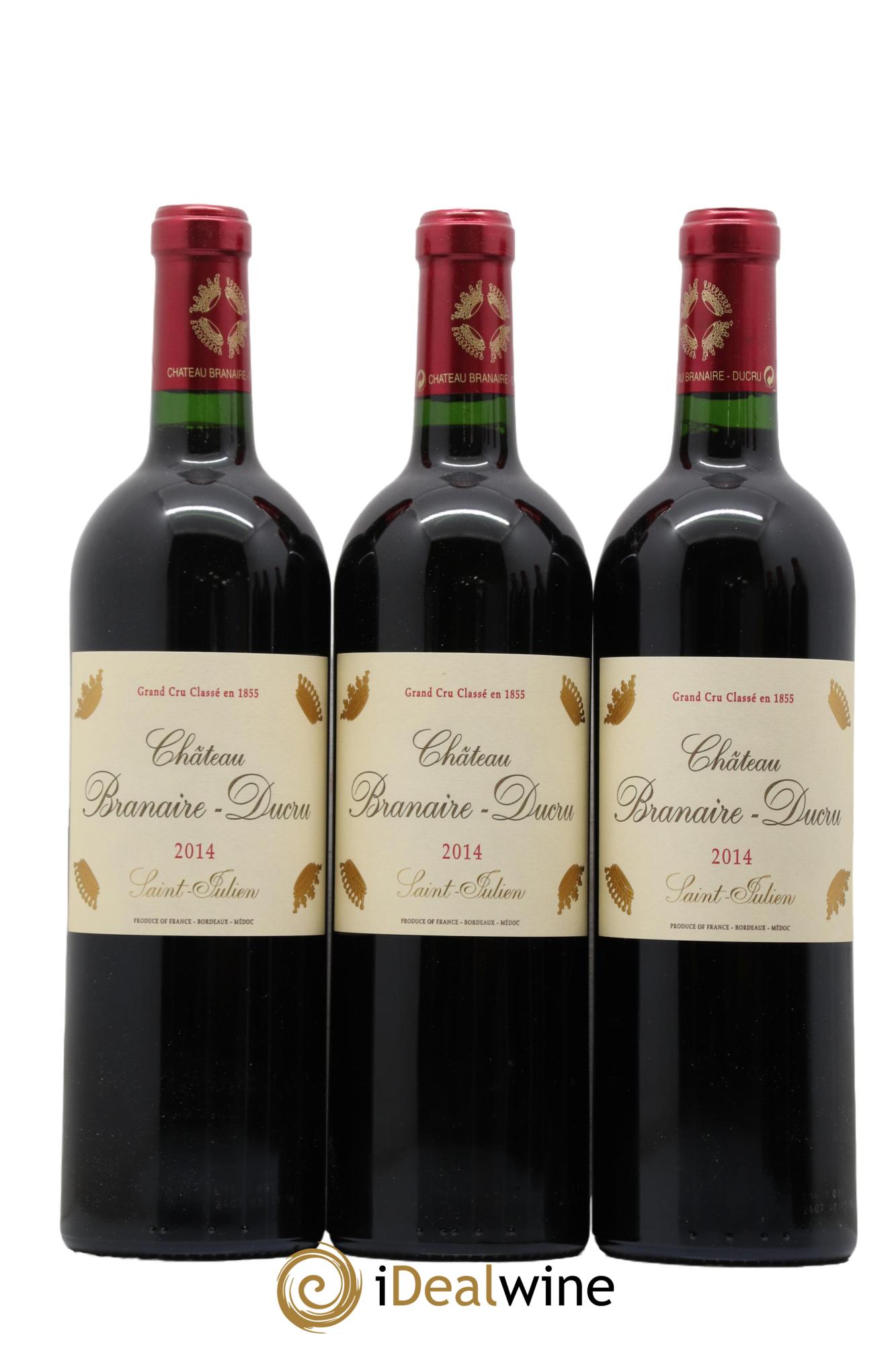 Château Branaire Ducru 4ème Grand Cru Classé 2014 - Posten von 6 Flaschen - 2