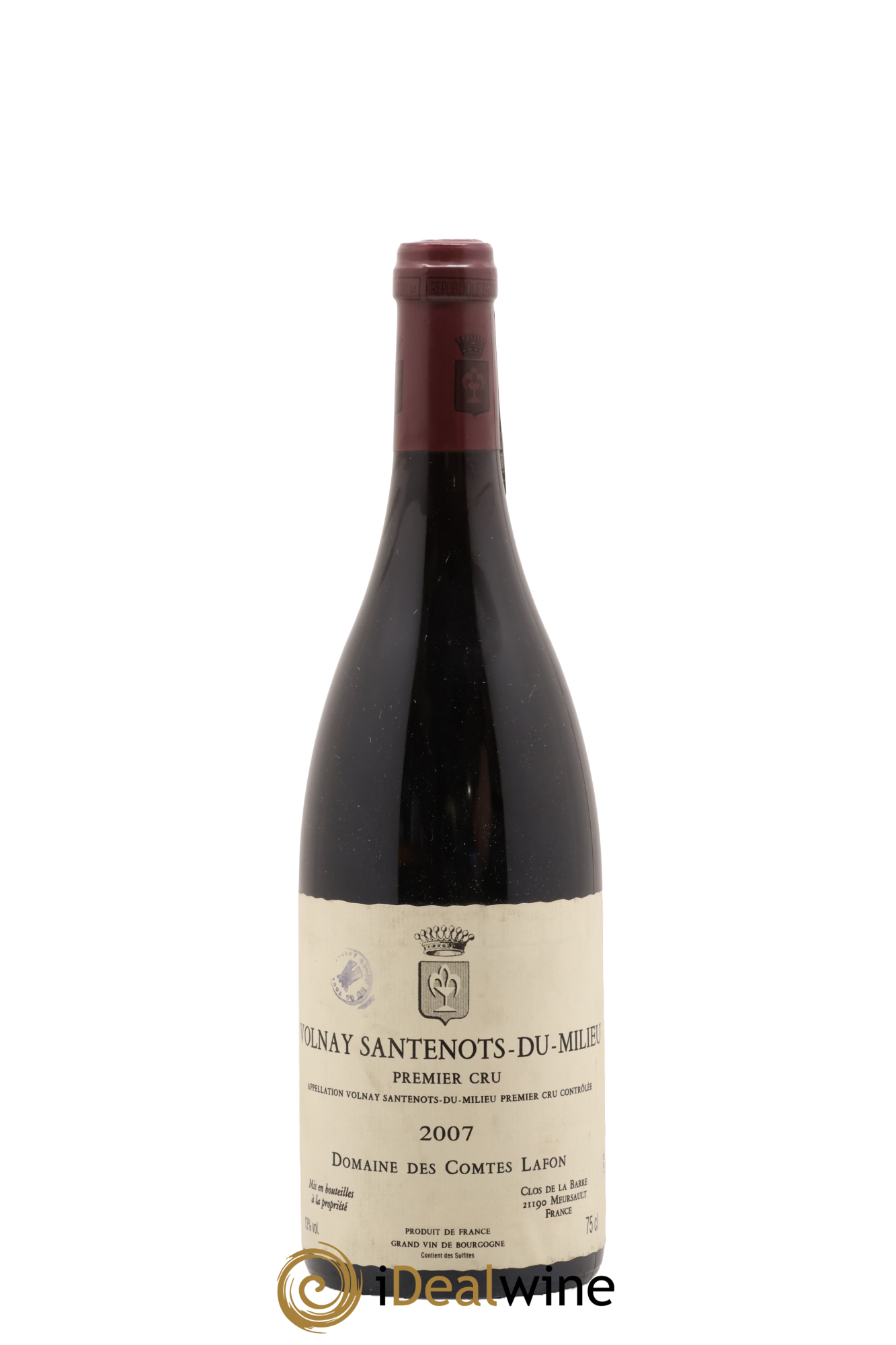 Volnay 1er Cru Santenots du Milieu Comtes Lafon (Domaine des) 2007 - Lot de 1 bouteille - 0