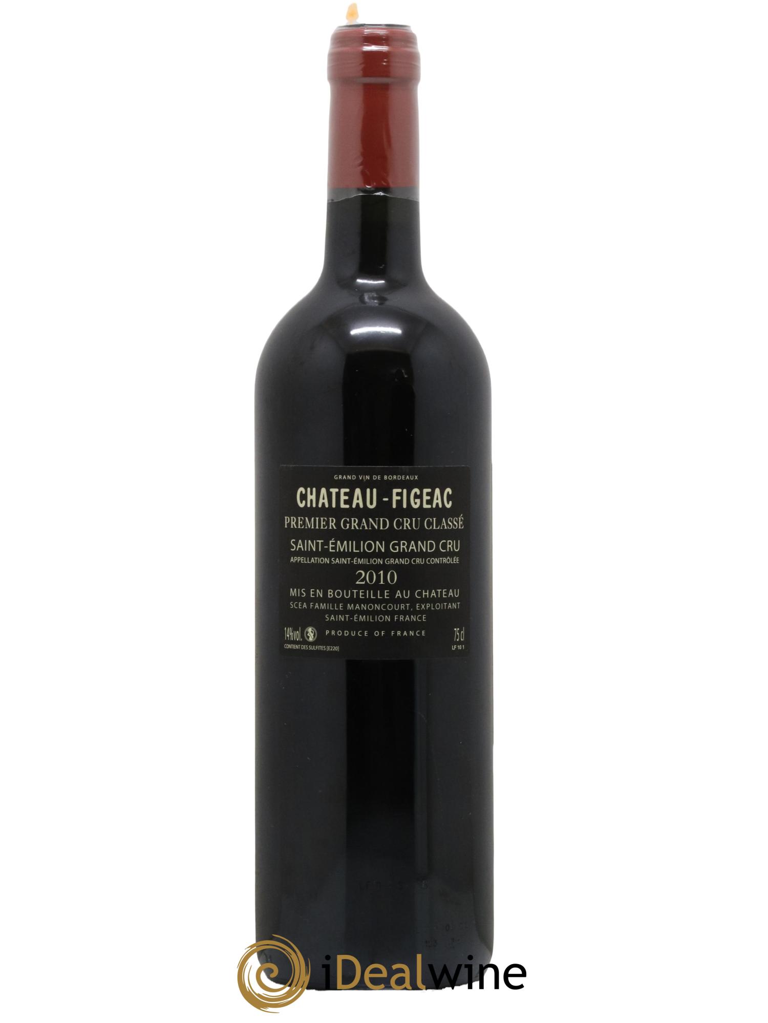 Château Figeac 1er Grand Cru Classé A 2010 - Lot de 1 bouteille - 1