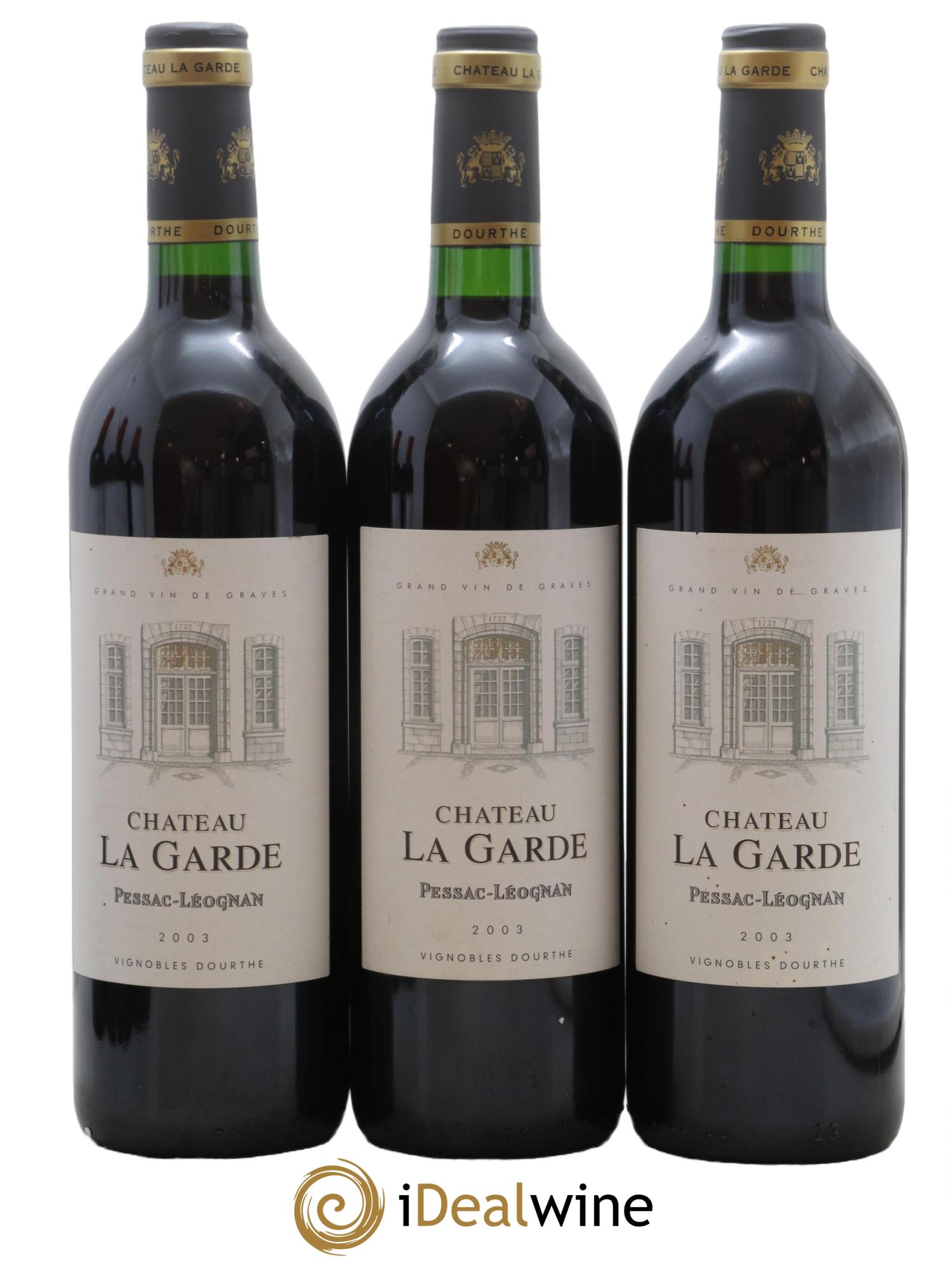 Château la Garde 2003 - Lot de 3 bouteilles - 0