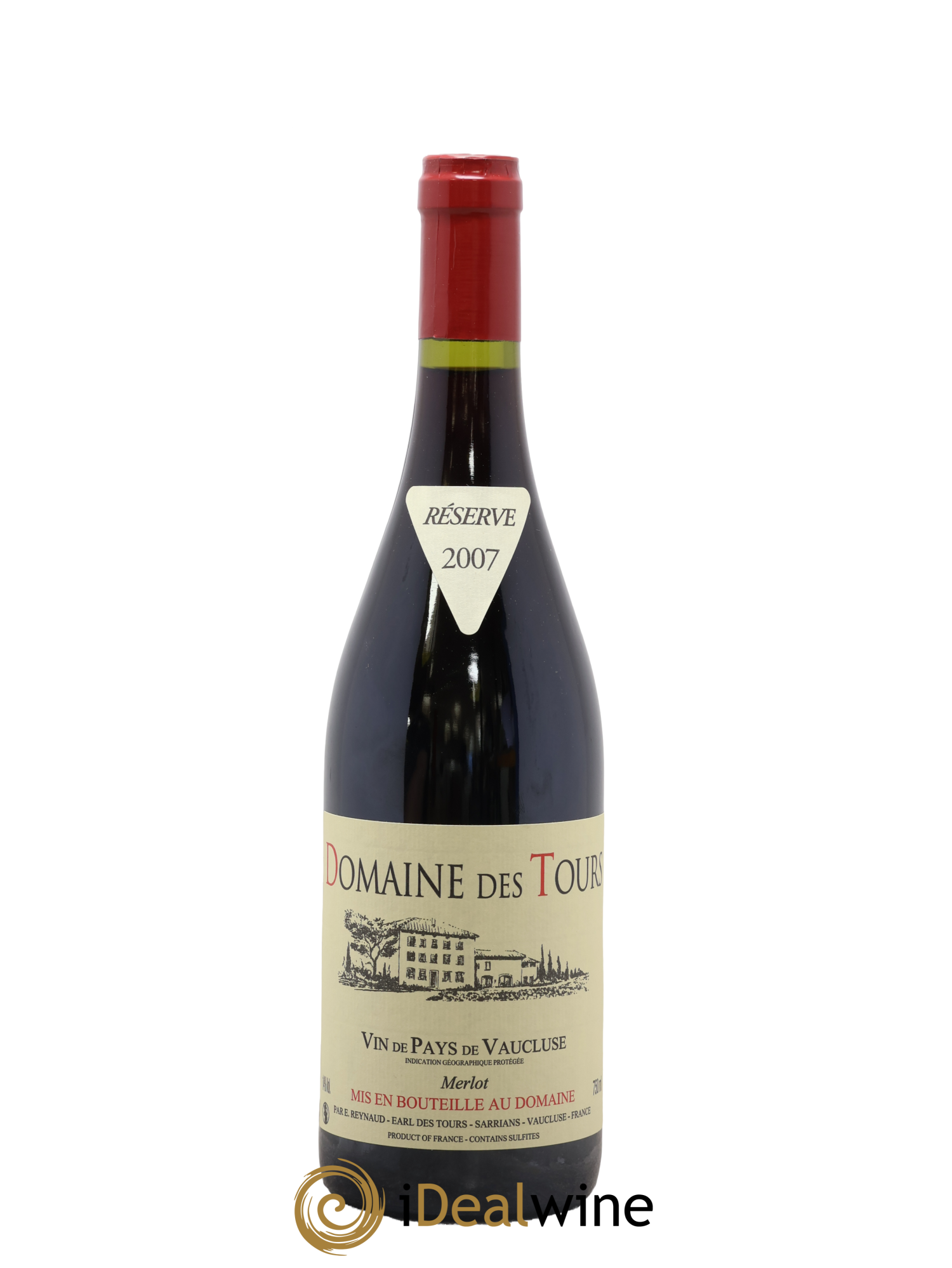 Vaucluse Domaine des Tours Merlot Emmanuel Reynaud 2007 - Lot of 1 bottle - 0