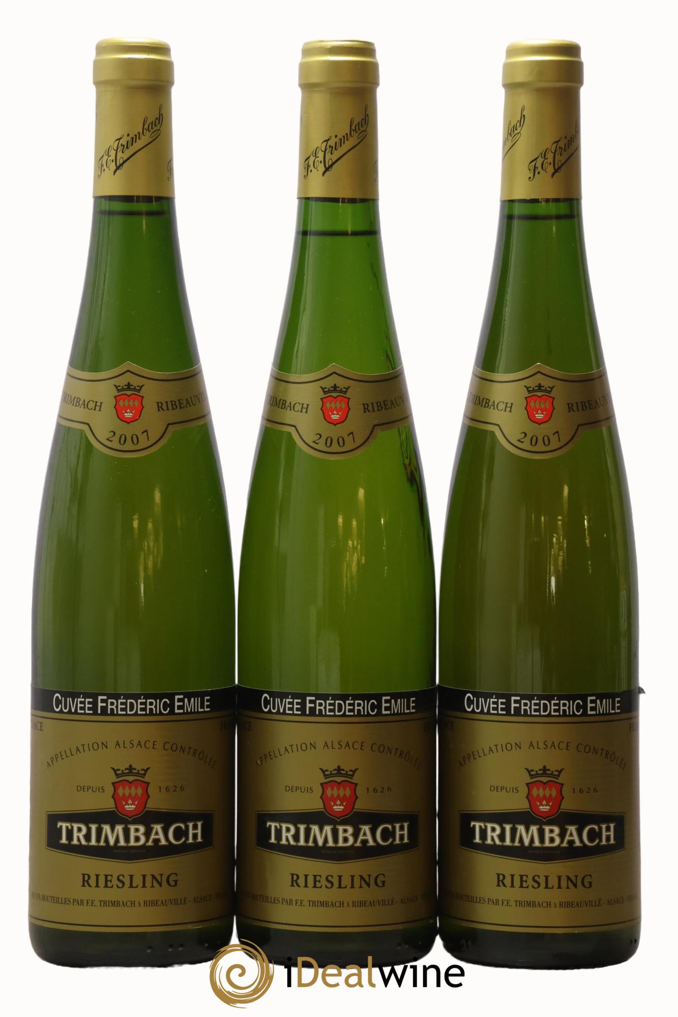 Alsace Riesling Cuvée Frédéric Emile Trimbach (Domaine) 2007 - Lot de 3 bouteilles - 0